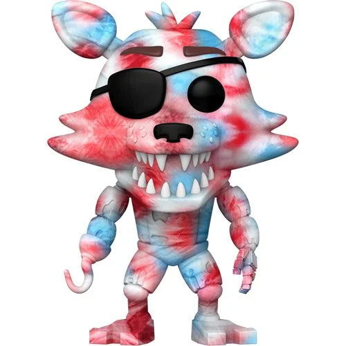 Five Nights at Freddy's Tie Dye Foxy Pop! Vinyl Figure - Collectible Horror Game Merchandise for Fans & Gift Ideas - Perfect for Display, Gaming Room Decor, and Themed Parties