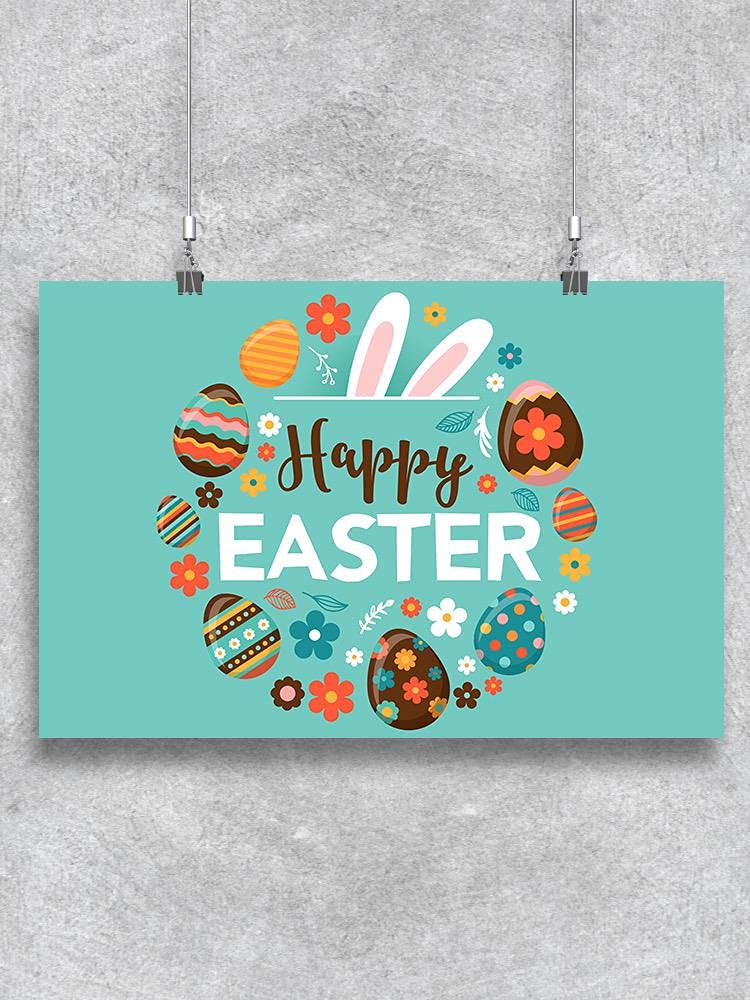 Smartprints Easter Greeting Card with Egg Design - Perfect for Easter Celebrations, Home Decor, and Party Invitations
