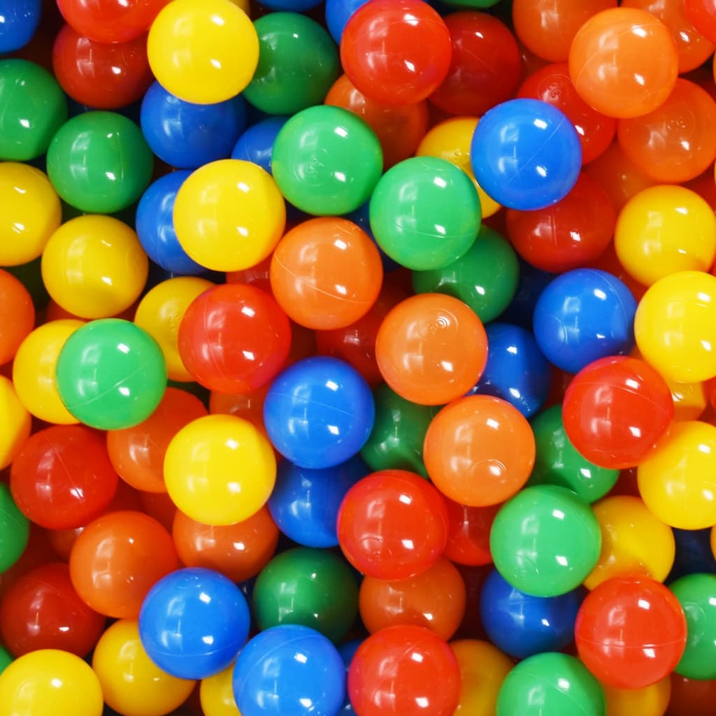 vidaXL Kids Ball Pit with 300 Colorful Balls - 75x75x32cm Indoor Play Pool for Toddlers | Perfect for Birthday Parties, Daycare Centers & Home Playrooms