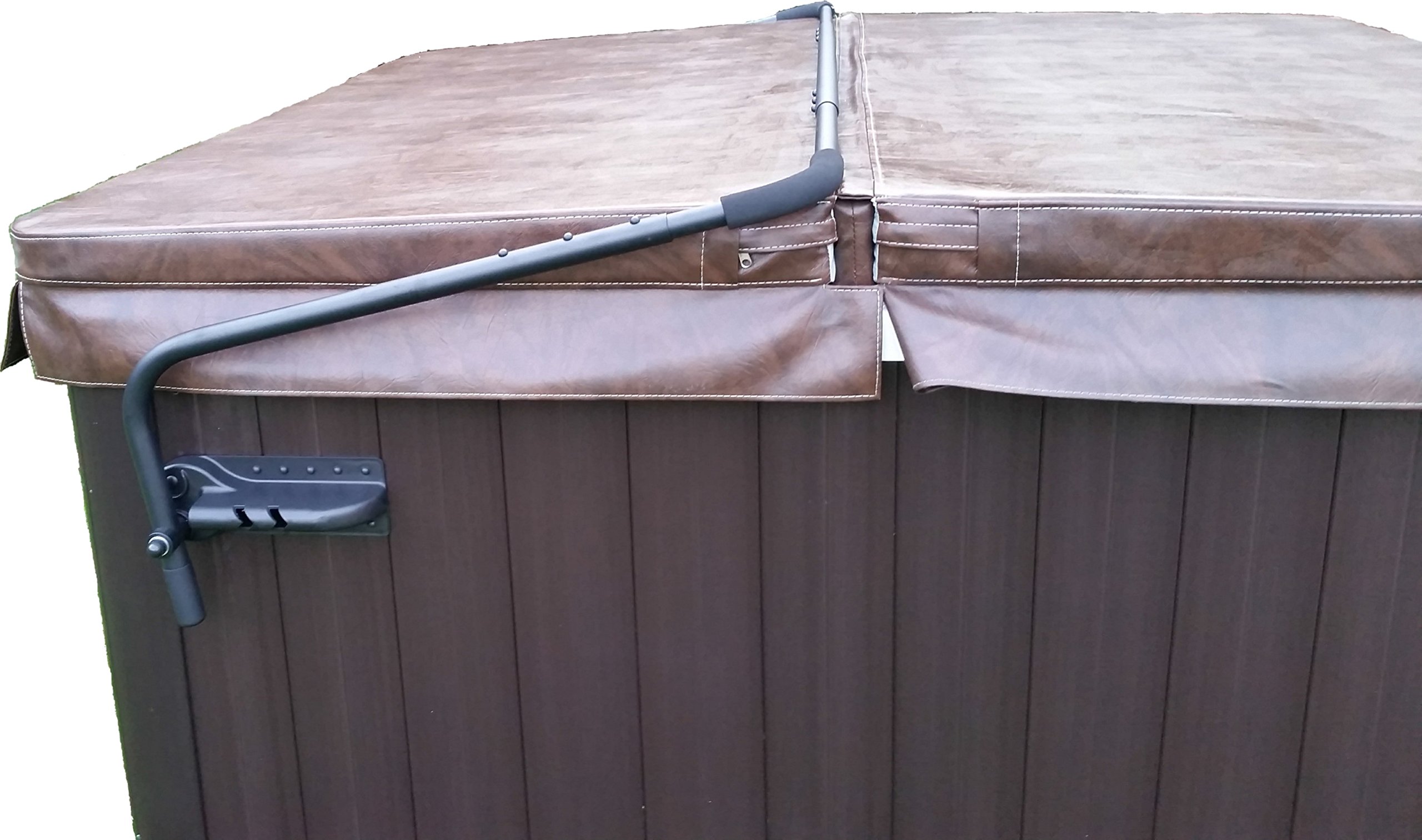 Black Side Mount Hot Tub Cover Lift - Durable & Easy Installation for Spa Covers | Perfect for Outdoor Spas, Backyard Relaxation & Patio Decor