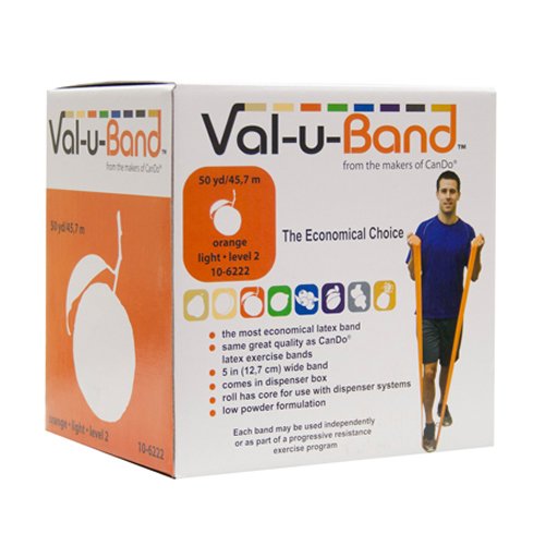 Val-U-Band Resistance Exercise Band - 6 Yard Latex Fitness Band for Strength Training, Stretching & Physical Therapy - Ideal for Home Workouts, Yoga & Rehabilitation