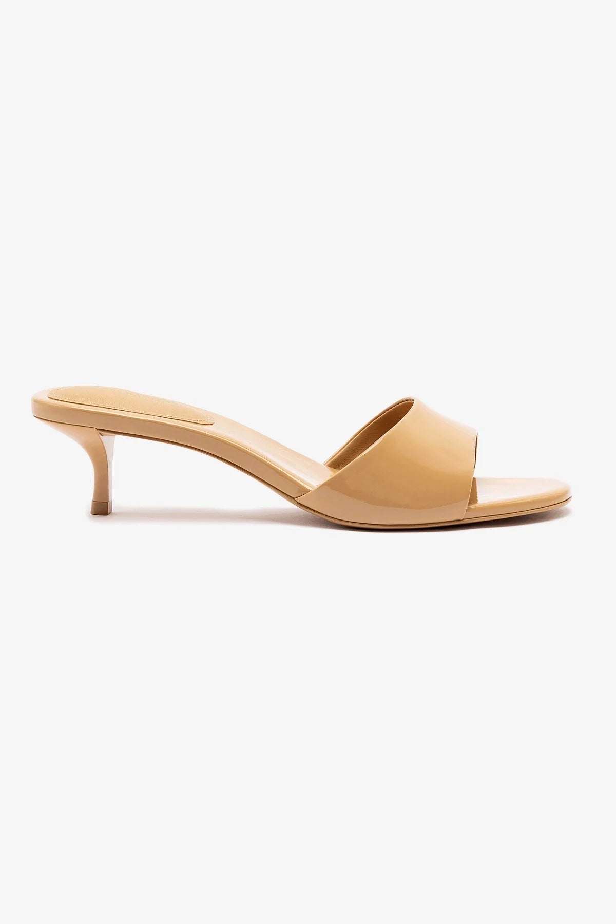 Greta Mule Tan Patent Leather Women's Shoes - Comfortable Slip-On Loafers for Office, Casual Wear & Daily Walking