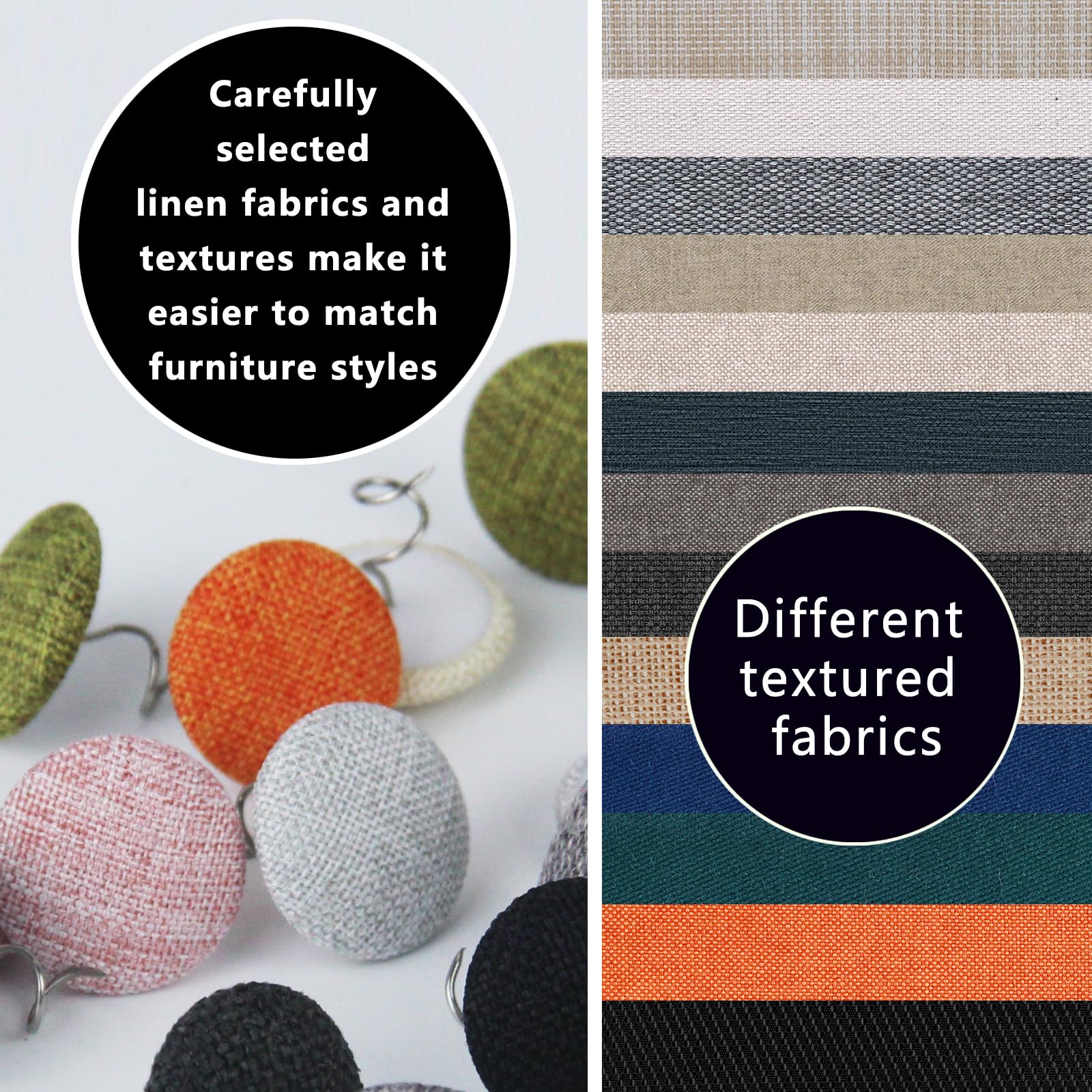 Twist Pins for Slipcovers - 12pk Yellow Upholstery Pins | Secure Bed Skirts & Furniture Covers
