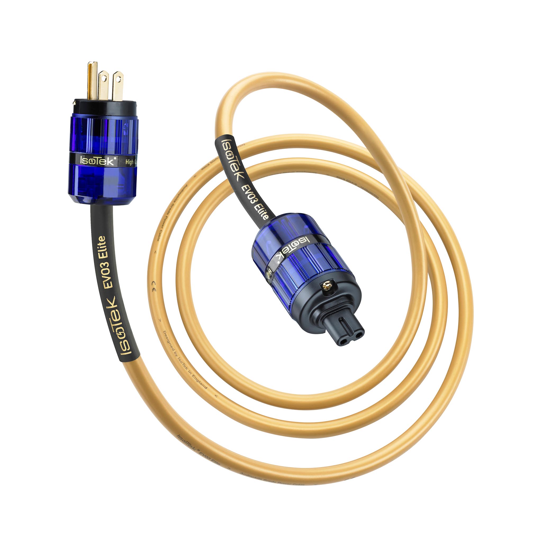 IsoTek EVO3 Elite High-Performance Power Cable - Premium Audio/Video Equipment Upgrade for Home Theater & Hi-Fi Systems