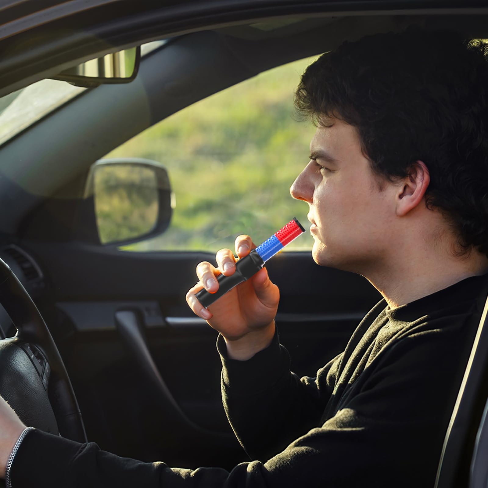 Portable Breathalyzer for Alcohol - Accurate Personal Breath Tester with LCD Display | Alcomate Tester for Home, Car & Workplace Use | Reliable BAC Detection for Safe Driving & Responsible Drinking