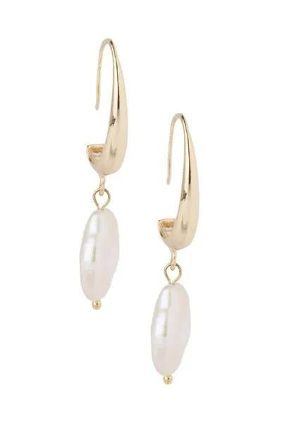 Haven Drop Pearl Earrings for Women - Elegant Dangle Pearl Jewelry for Party, Wedding & Everyday Wear