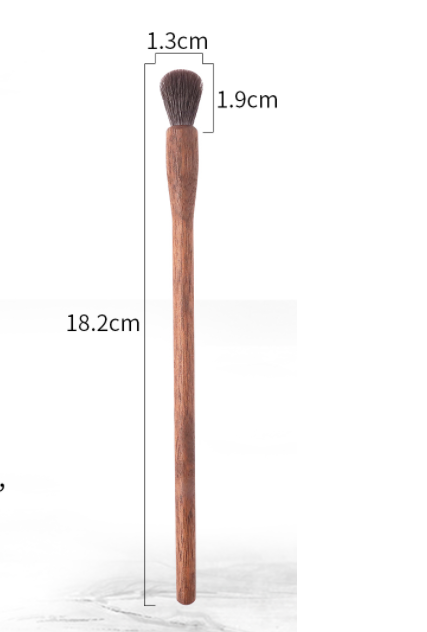 Premium Walnut Makeup Brush Set - Natural Wood Handle, Soft Vegan Bristles for Flawless Makeup Application - Perfect for Professional Artists & Home Beauty Routines