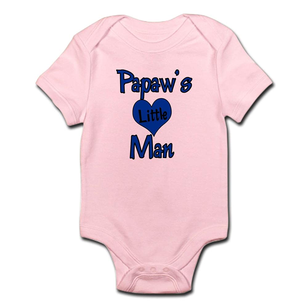 CafePress Papaws Little Man Onesie - Soft Infant Baby Bodysuit for Boys | Perfect for Family Photos, Holidays & Everyday Wear