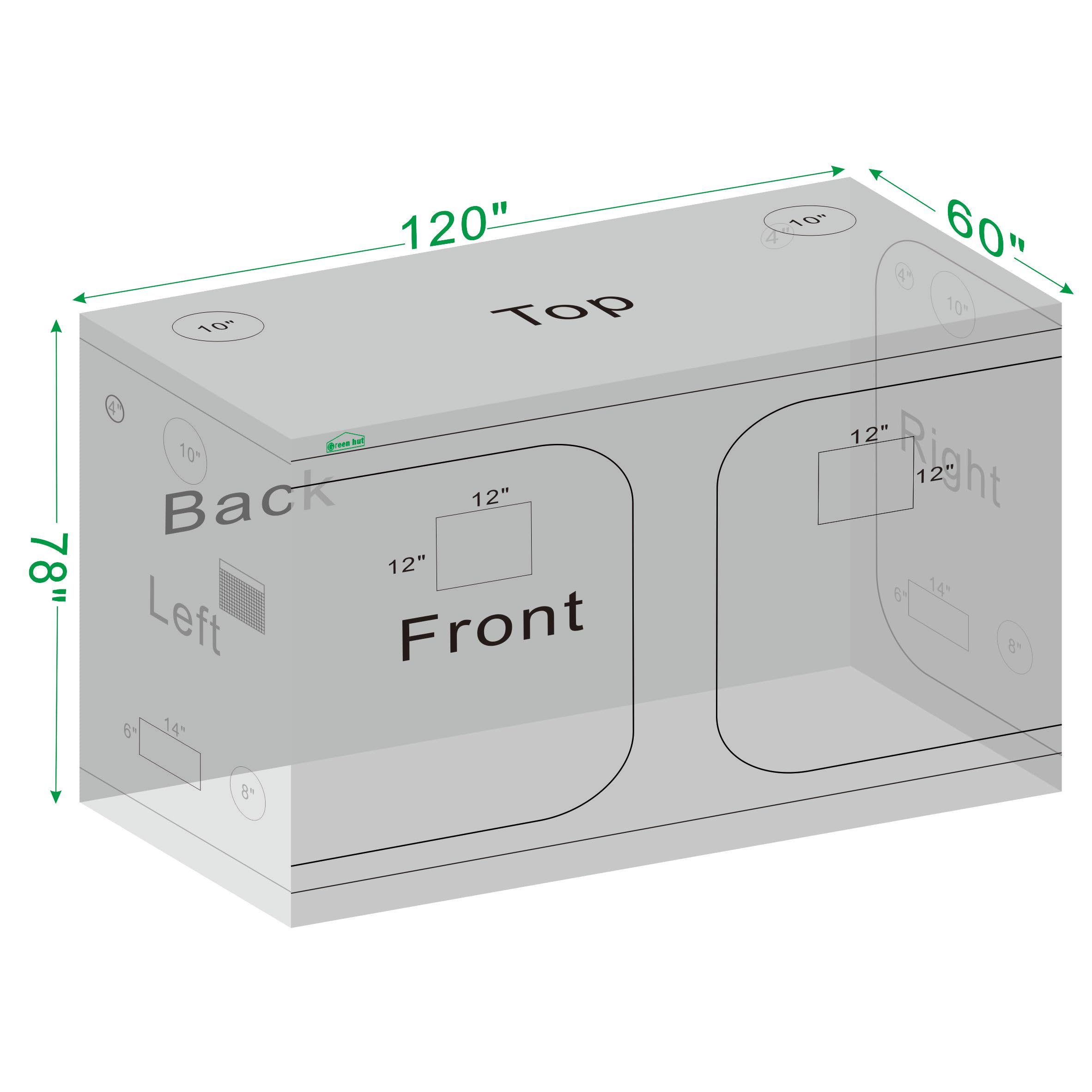 10x5 Grow Tent 120