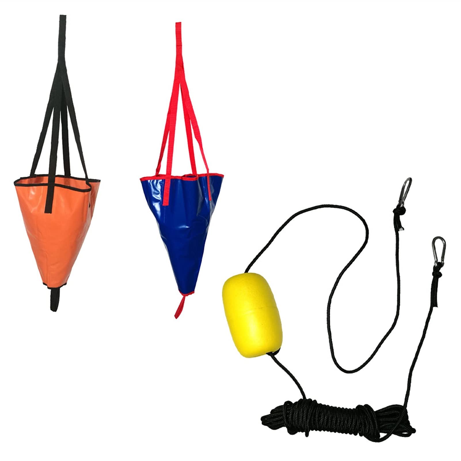 **18 Inch Kayak Canoe Boat PVC Sea Anchor Drogue with 30ft Retrieval Line - Kayak Drift Control, Storage & Maintenance Accessories (Blue) - Perfect for Kayaking, Fishing & Water Sports**