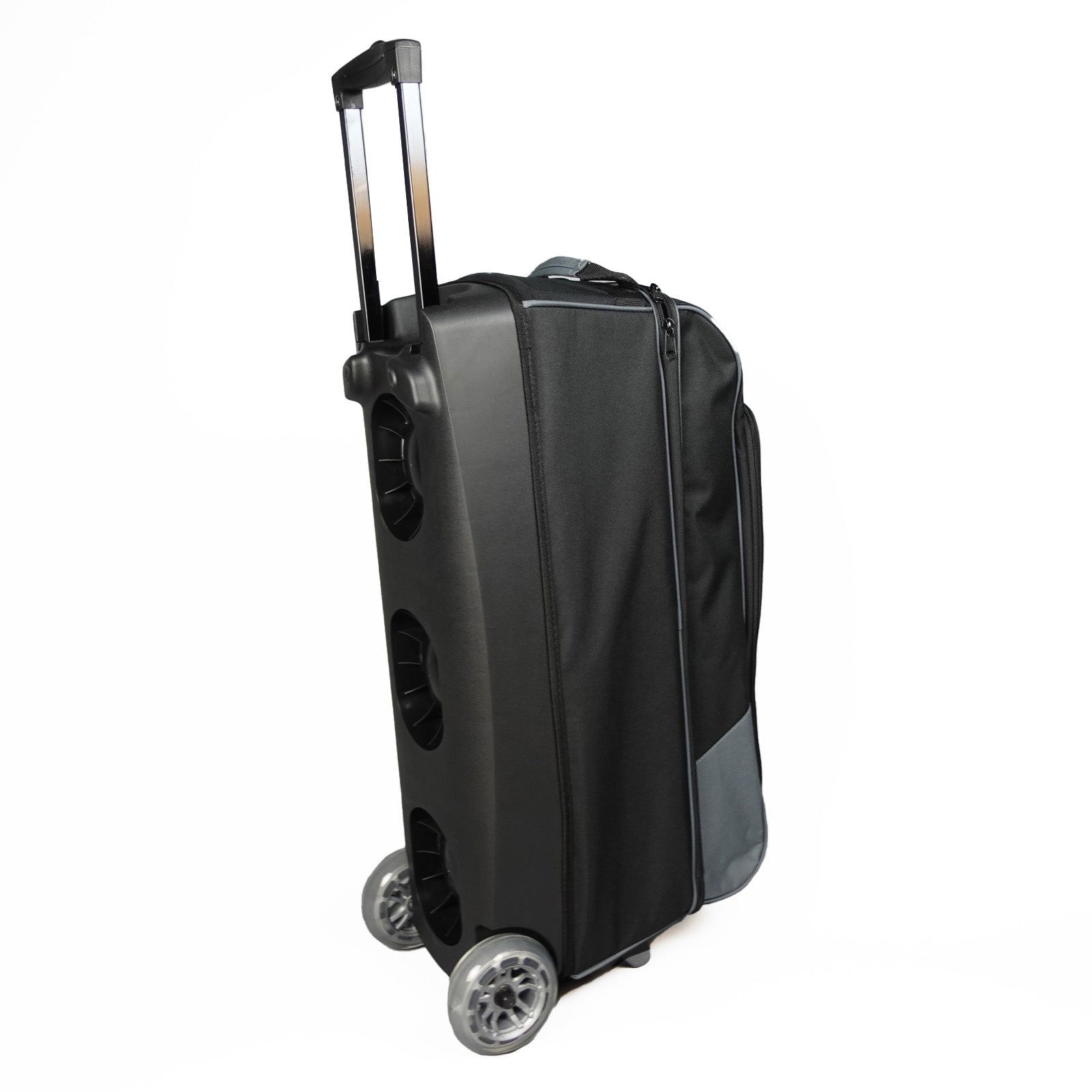 ELITE Basic Triple Roller Bowling Bag - Charcoal Black | Heavy Duty Rolling Case for Bowling Balls & Accessories | Perfect for League Play, Tournaments & Practice Sessions