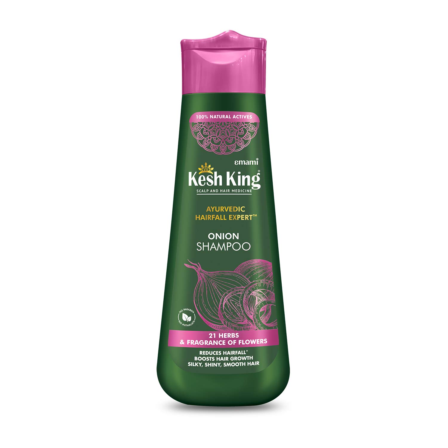 Kesh King Ayurvedic Onion Shampoo with 21 Herbs for Hair Growth & Hair Fall Control (300ml) + Scalp & Hair Medicine Conditioner (200ml) - Natural Ayurvedic Hair Care Set for Thicker, Healthier Hair - Perfect for Daily Use & Hair Regrowth Treatment