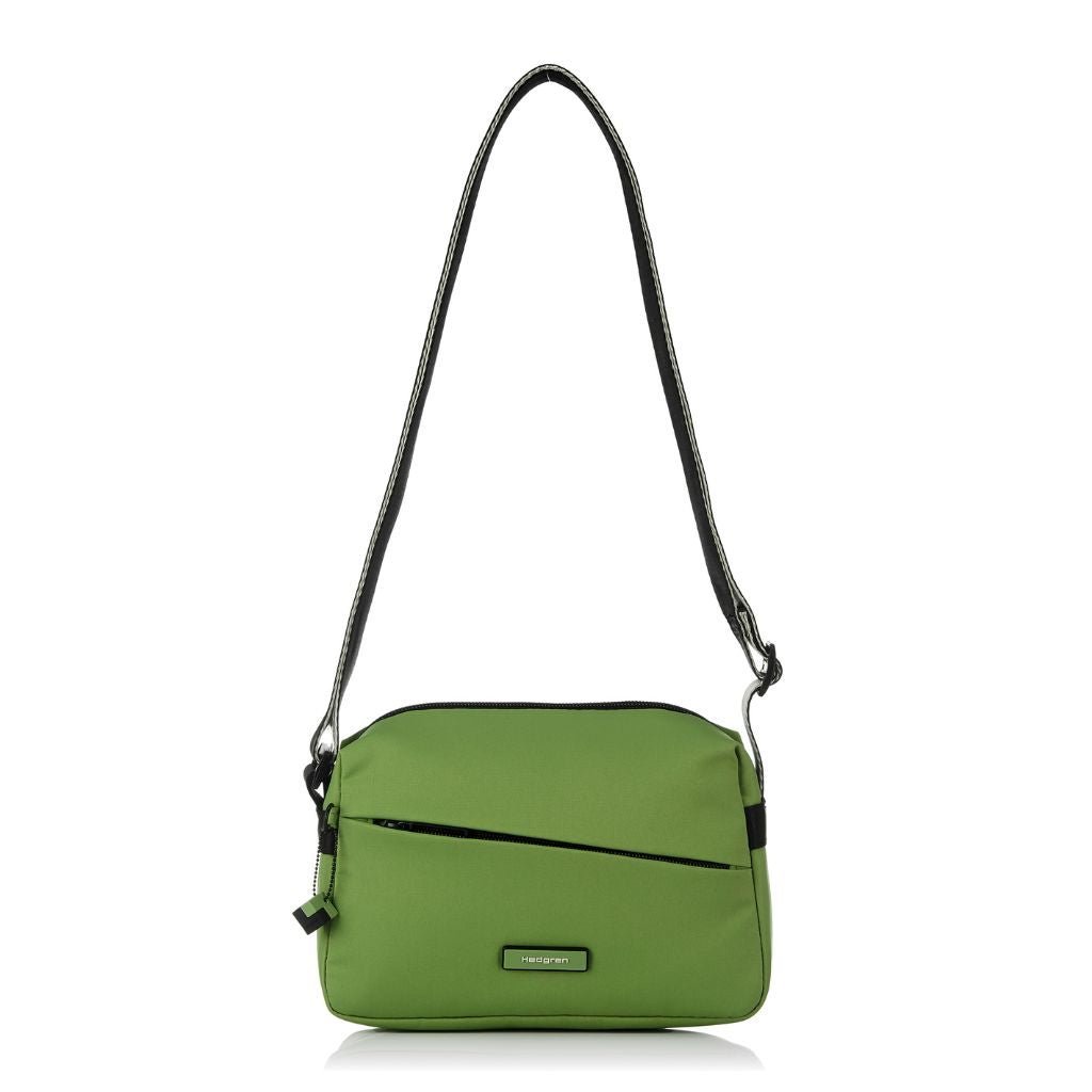 Hedgren Neutron Small Crossbody Bag for Women - Cedar Green, Lightweight & Water-Resistant, Perfect for Travel, Work & Daily Use