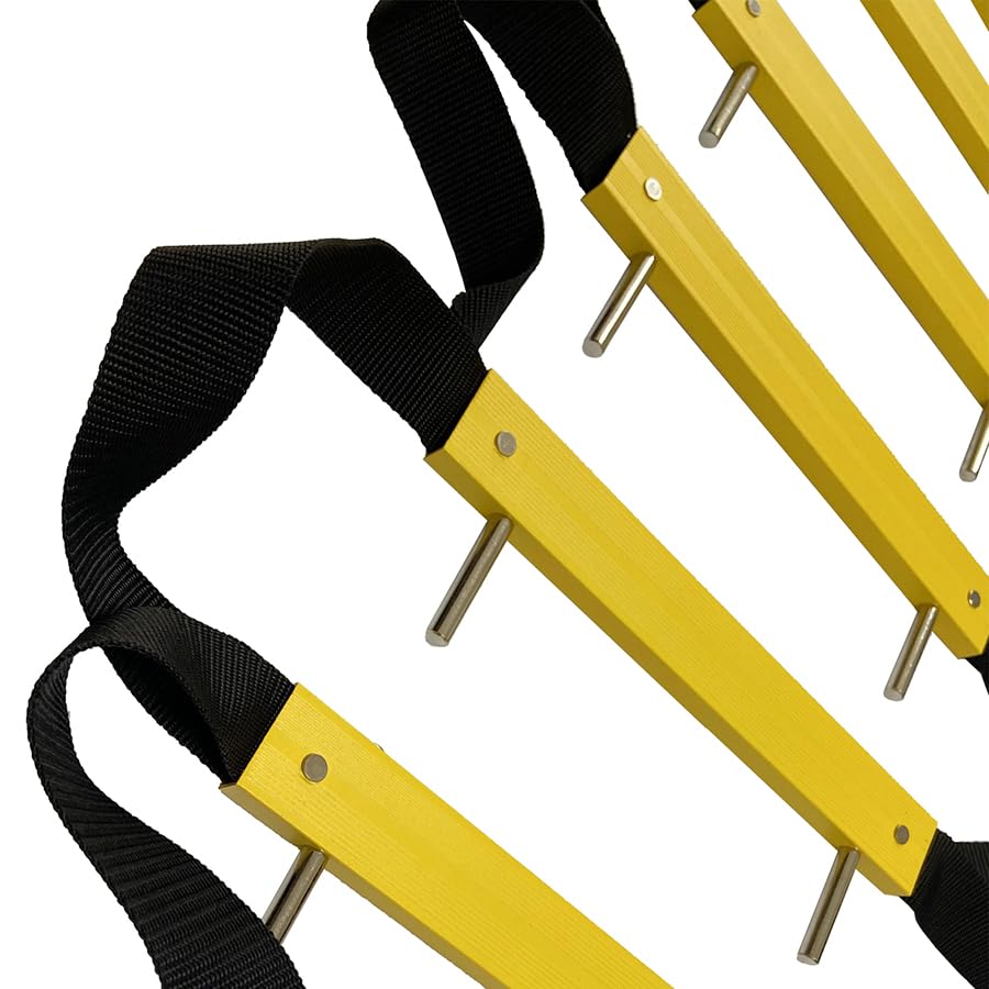 25 ft Fire Escape Rope Ladder for 3-Story Homes - Portable, Foldable & Compact Emergency Ladder with Mounting Anchors | Reusable Fire Rescue Ladder for Bedroom Window Safety | Perfect for Home Fire Emergency Evacuation