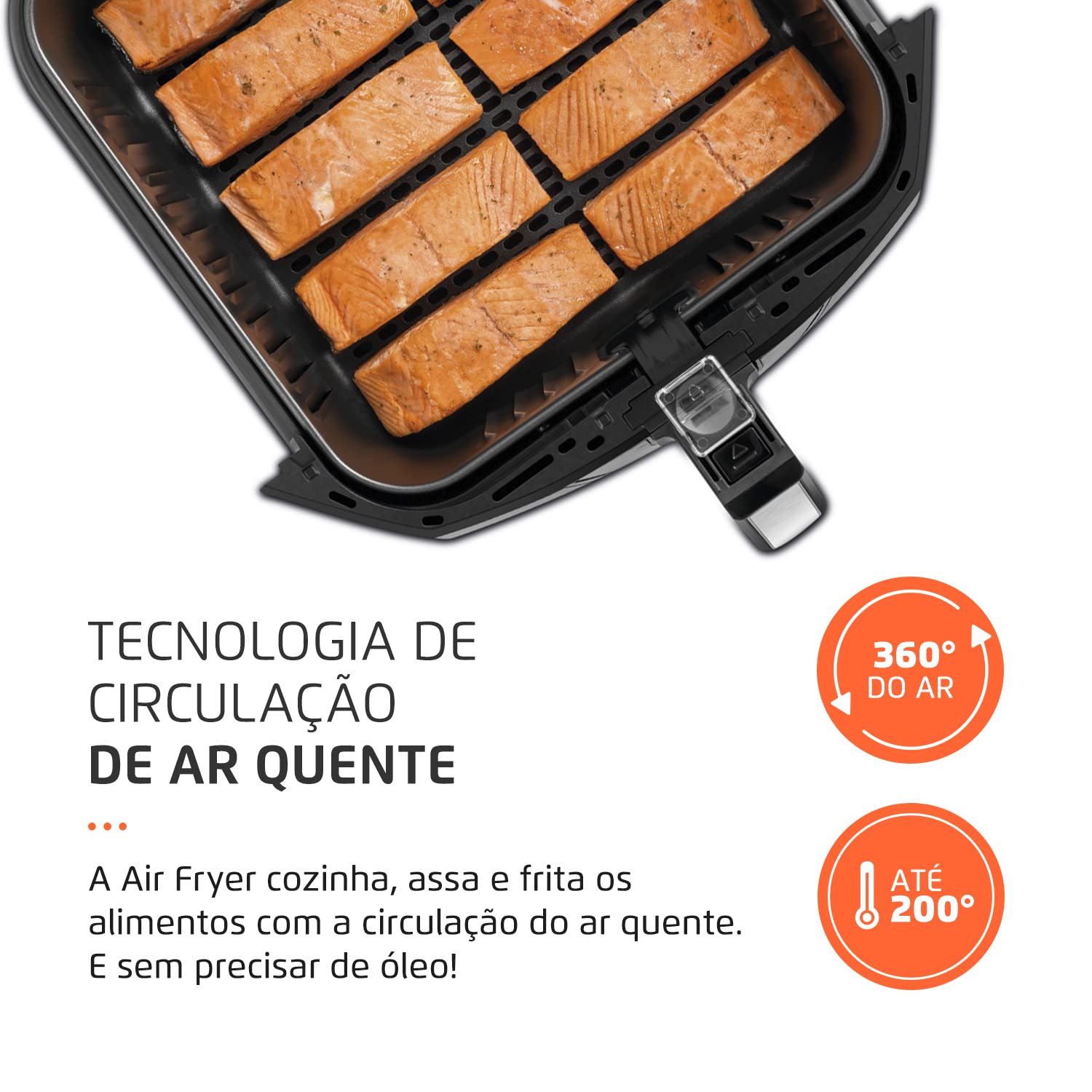 8L Air Fryer No Oil 1900W 220V by Mondial - Black AFN-80-FB - Perfect for Healthy Cooking, Crispy Snacks & Family Meals