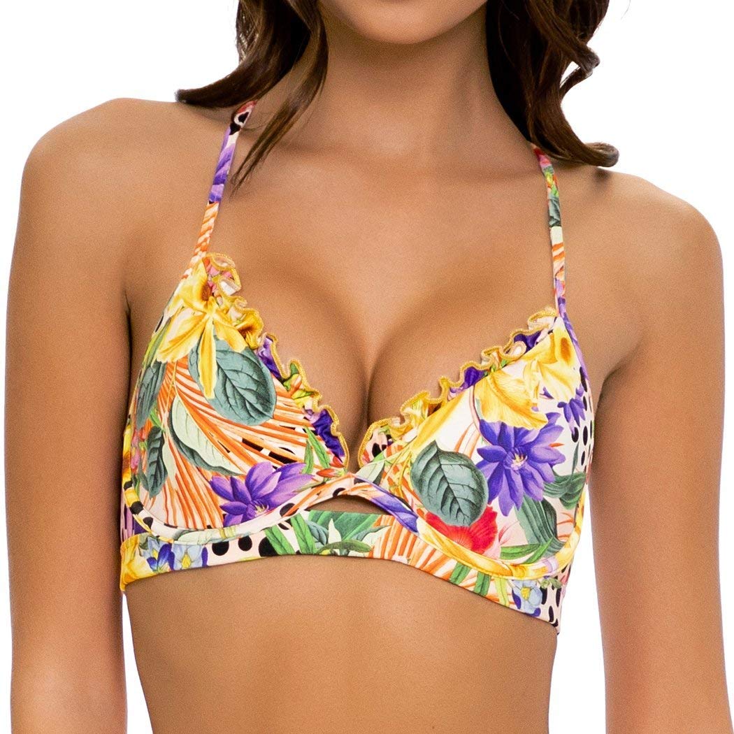 Floral Print Underwire Push Up Bikini Top - Sexy Beachwear for Women | Perfect for Summer Vacations, Pool Parties & Tropical Getaways