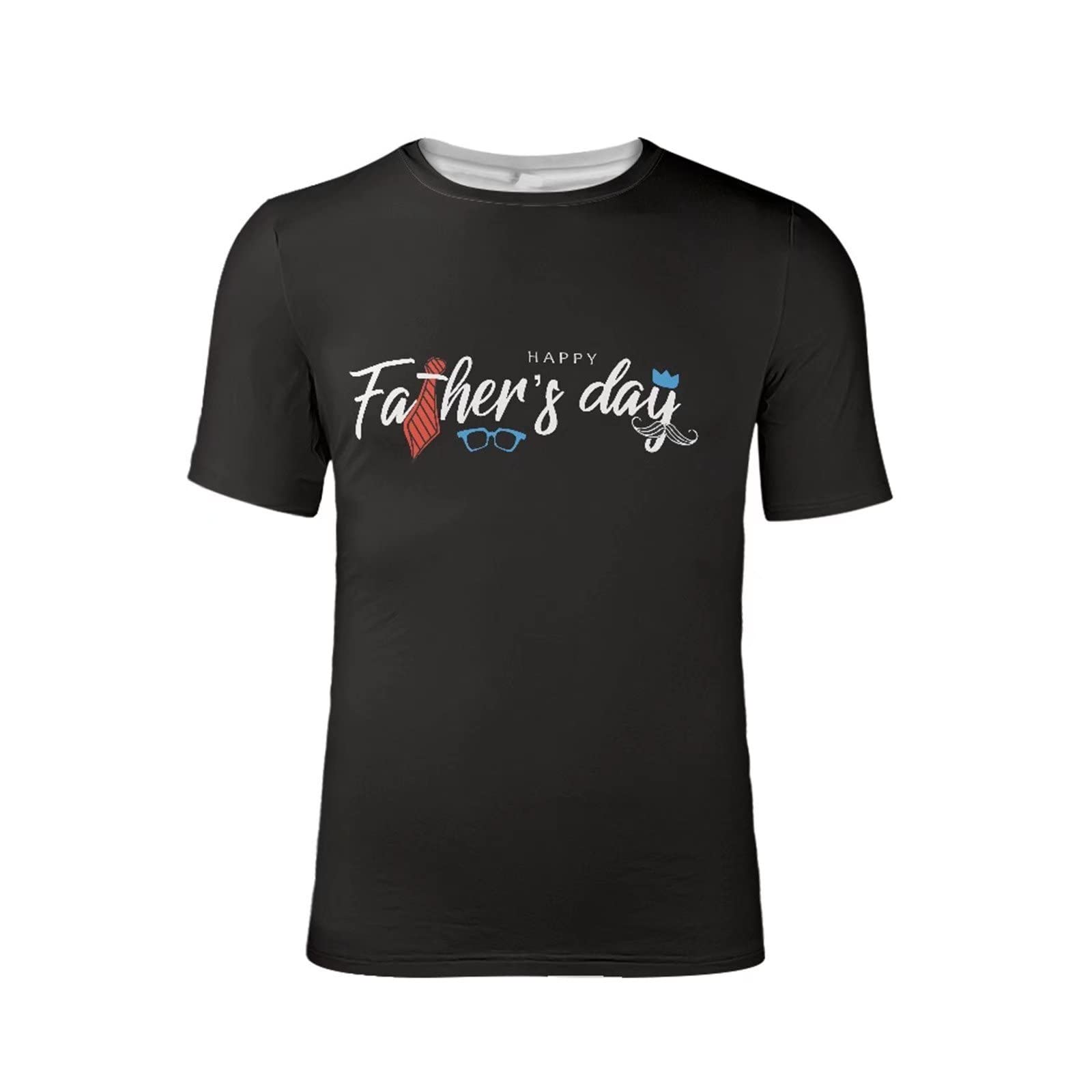 Veniyate Men's Casual Short Sleeve Graphic T-Shirt - Hawaiian Aloha Print, Regular Fit for Gym, Sports & Tennis - Perfect Father's Day Gift & Summer Streetwear