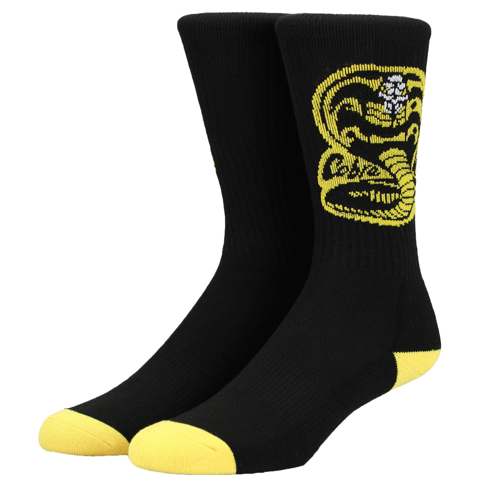 Cobra Kai Athletic Men's Socks - Breathable Performance Socks for Running, Gym & Sports - Black/Red (3-Pack) - Perfect for Martial Arts Training, Workouts and Everyday Wear
