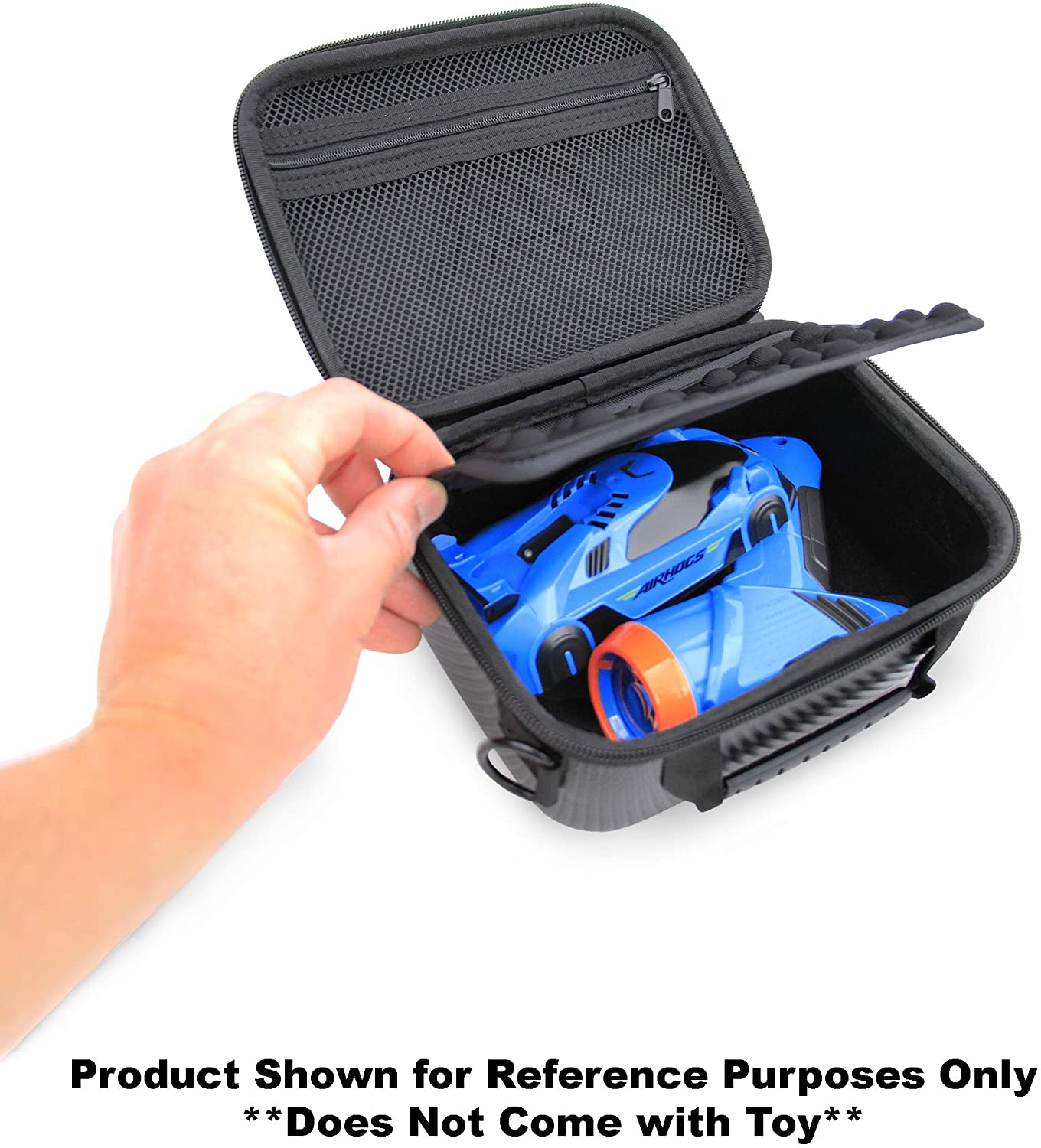 CASEMATIX RC Car Storage Case - Durable Hard Shell for Air Hogs Zero Gravity Laser Racer Wall Climbing Car & Remote Control Accessories - Perfect for Travel, Storage & Protection of Your RC Toys