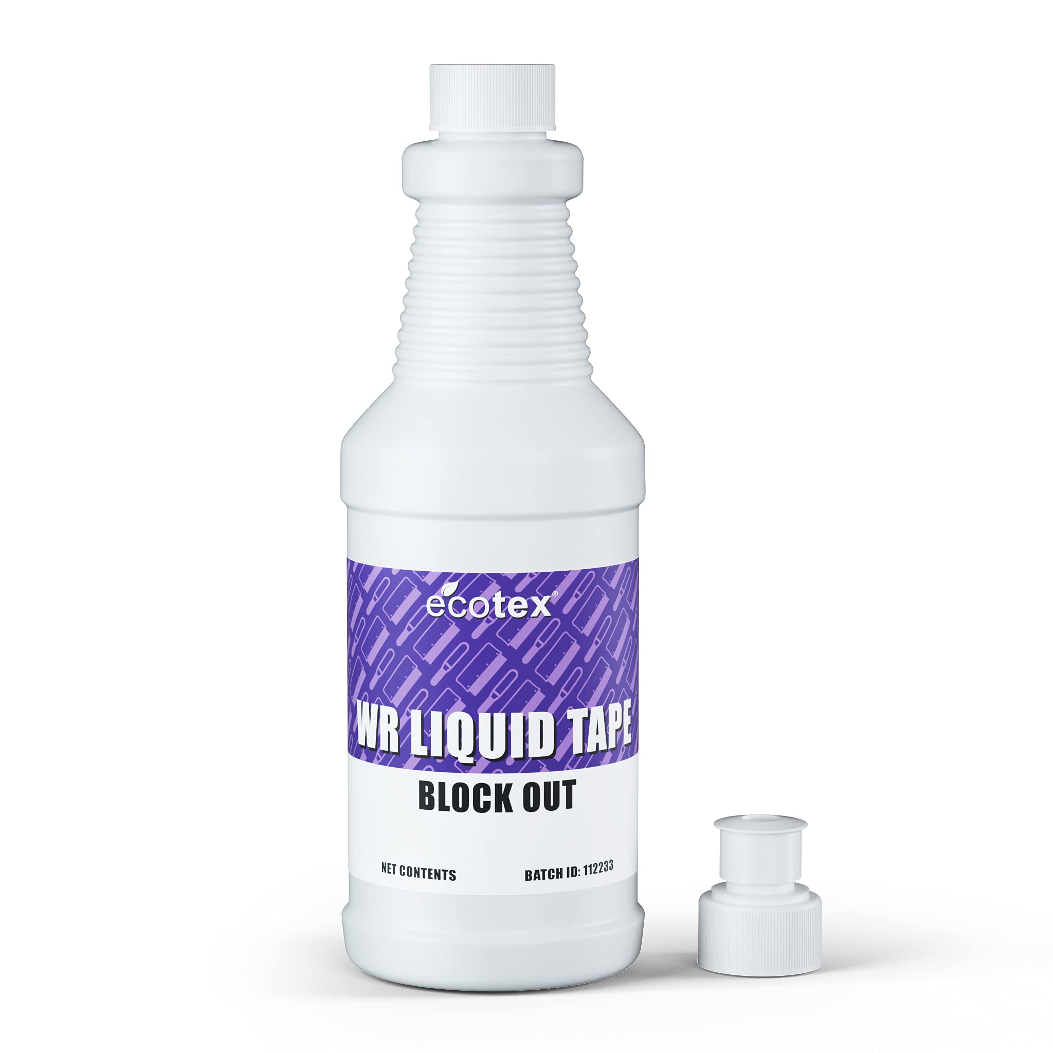 Ecotex® Screen Printing WR Liquid Tape Block Out (16oz Pint) - Water Resistant Block Out Tape for Silk Screen Printing & Photo Emulsion - Screen Printing Supplies - Perfect for DIY T-Shirt Printing, Sign Making, and Fabric Art Projects