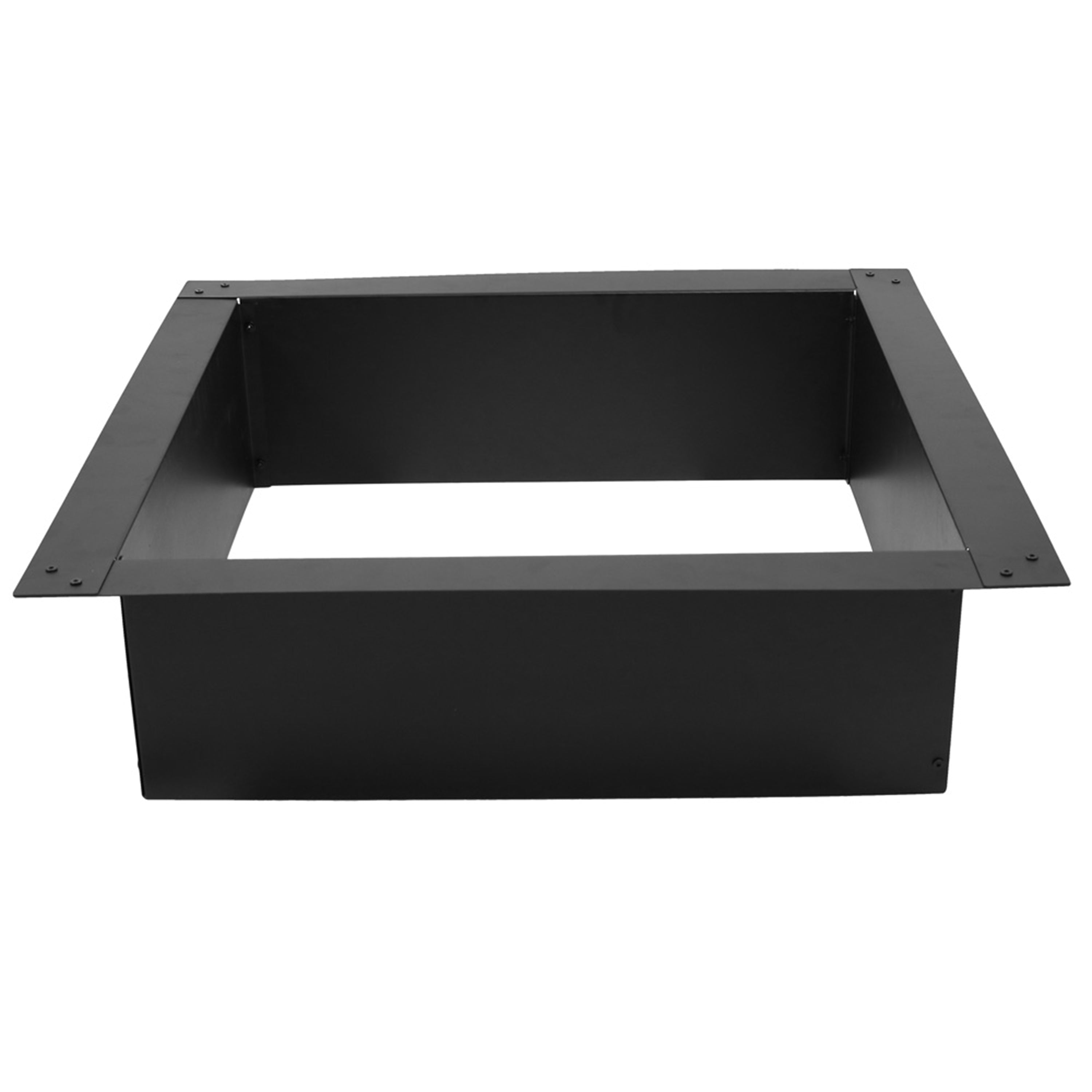 Heavy Duty Steel Square Fire Pit Insert - Durable Outdoor Fire Pit for Backyard, Patio, and Camping - Perfect for Roasting Marshmallows and Warm Gatherings
