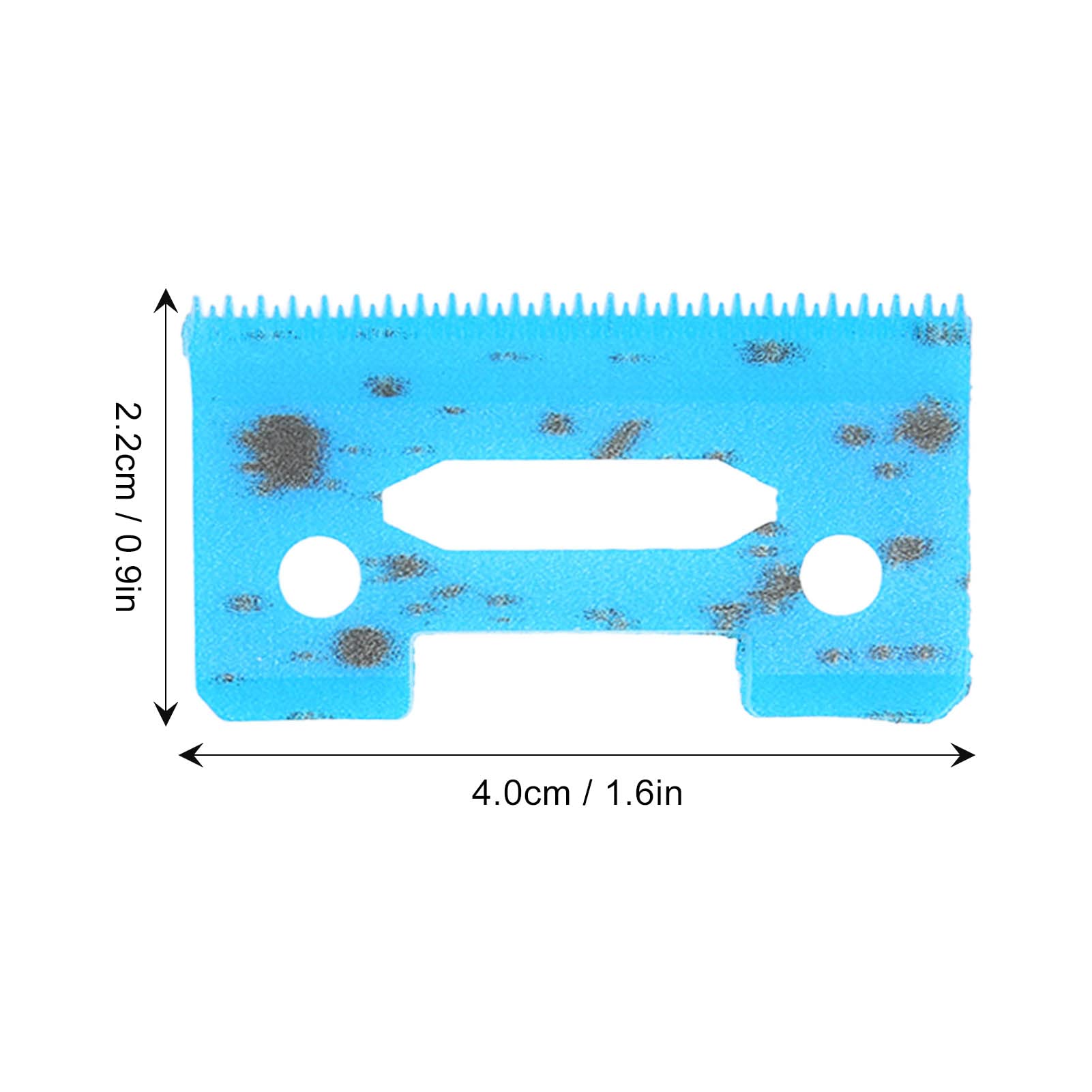 Premium Ceramic Hair Clipper Blades - Low Noise, Blue Transition, Smooth Cutting & High Heat Resistance - Replacement Blades for Electric Hair Trimmers - Perfect for Home Barbering, Salon Use & Professional Grooming