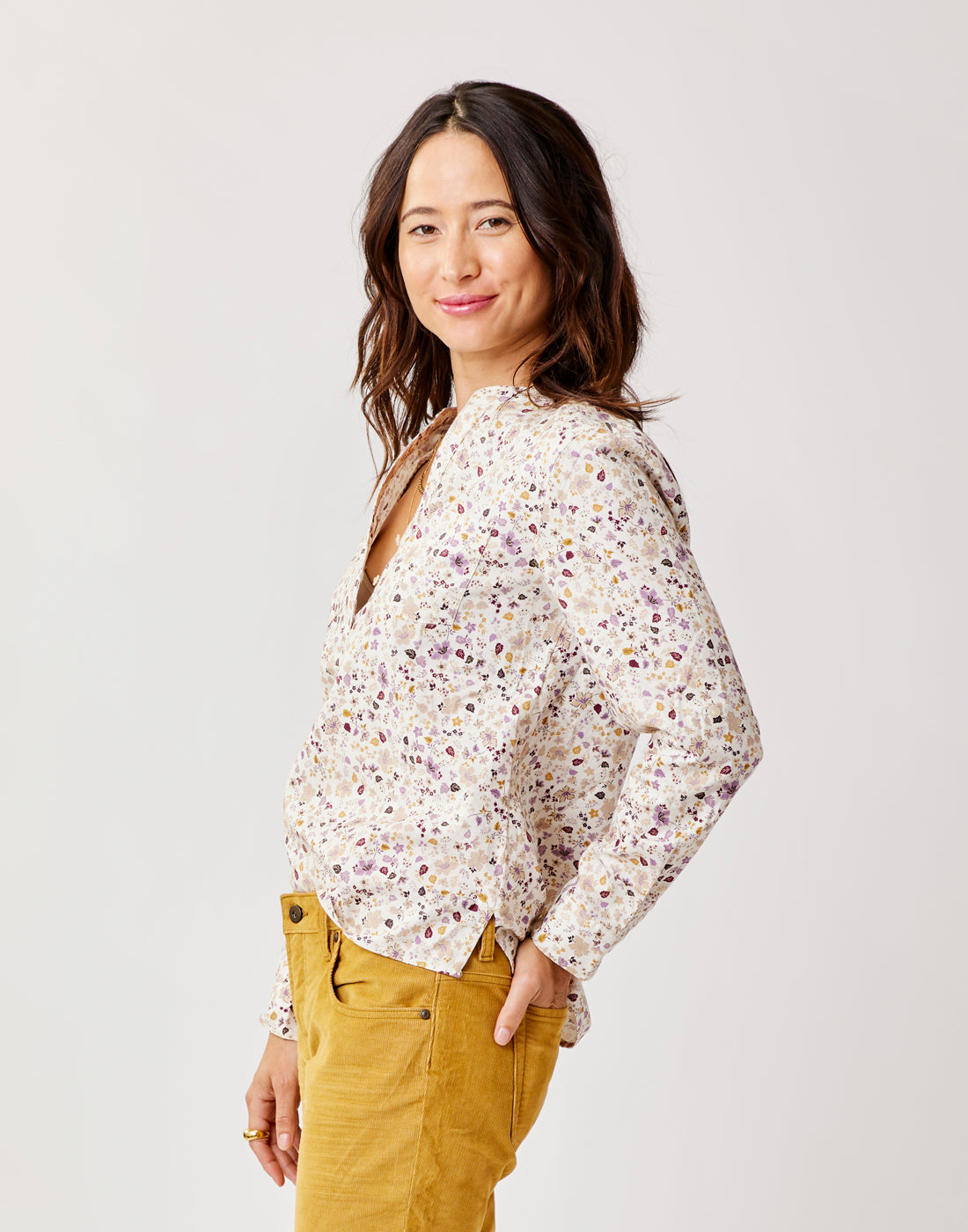 Stylish Dylan Twill Shirt with Cloud Floral Print - Comfortable Casual Button-Up Shirt for Men | Perfect for Office Wear, Date Nights & Outdoor Activities