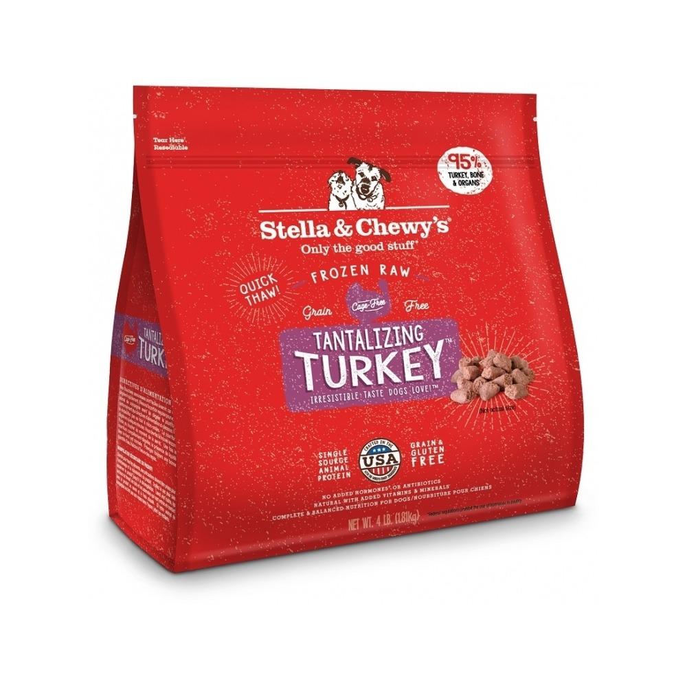 Premium Frozen Raw Turkey Dinner Morsels for Dogs - Grain-Free, High-Protein Dog Food - Perfect for Training Treats & Meal Toppers
