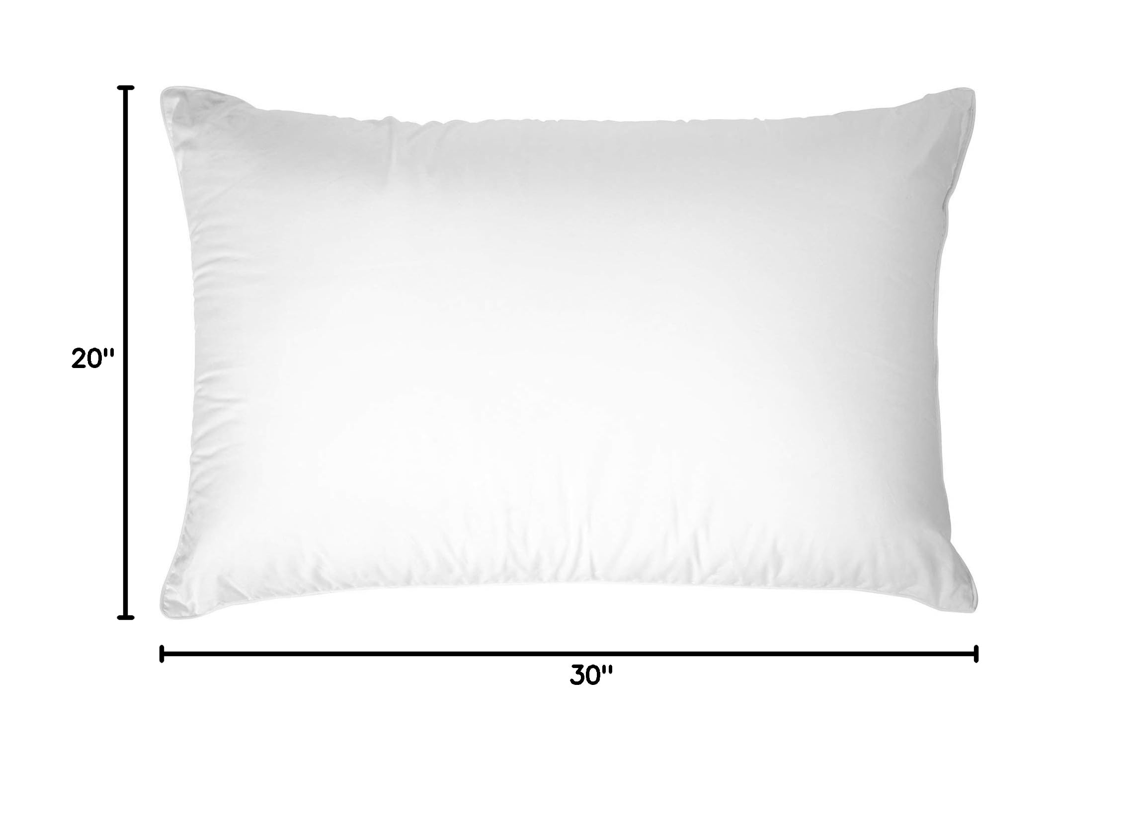 Luxury Down Pillow Queen Size - Ultra Soft & Supportive for Side, Back & Stomach Sleepers - Just Like IHG Hotels - Perfect for Home, Guest Room & Travel - White