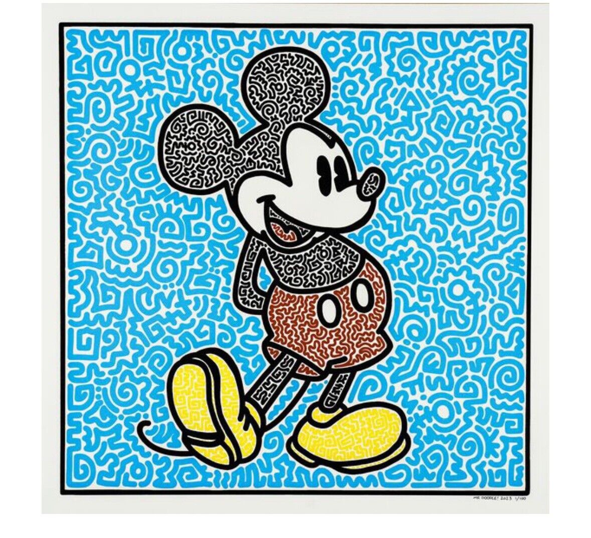 MR DOODLE Disney Mickey Mouse T-Shirt - Official Licensed Graphic Tee for Men & Women - Perfect for Casual Wear, Disney Fans & Gift Giving