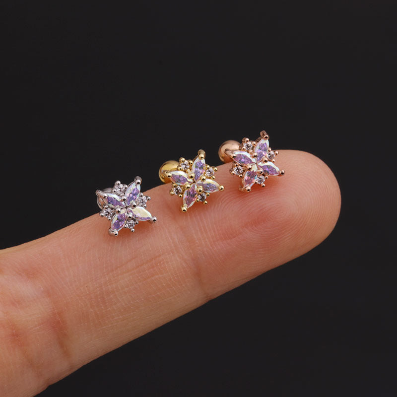 20G Cartilage Upper Lobe Second Hole Piercing Studs - Hypoallergenic Stainless Steel Earrings for Women | Perfect for Daily Wear, Work & Special Occasions