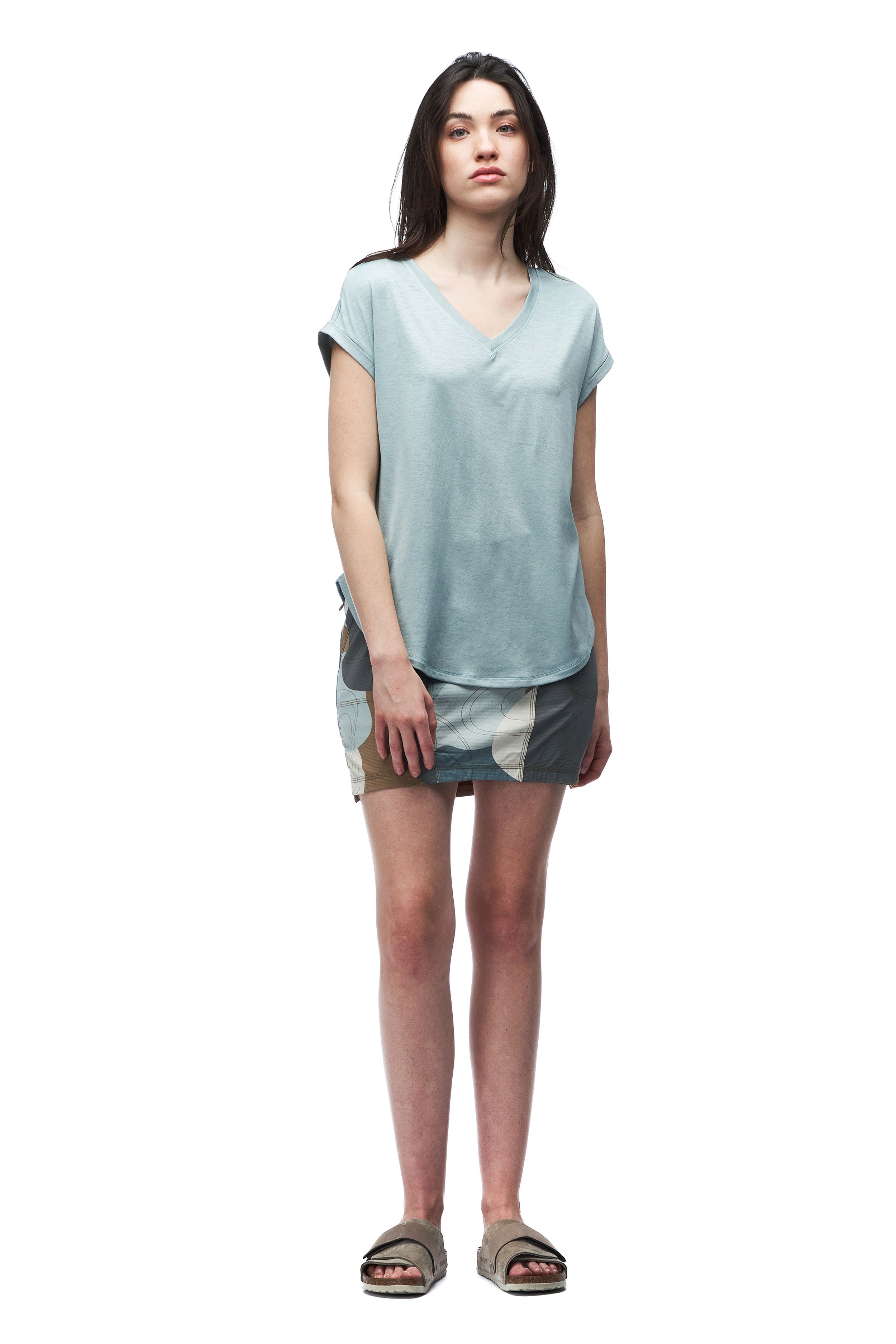 Indyeva Lua SS Women's Short Sleeve T-Shirt - Soft Cotton Casual Top for Everyday Wear | Perfect for Workouts, Running, and Lounge Outfits