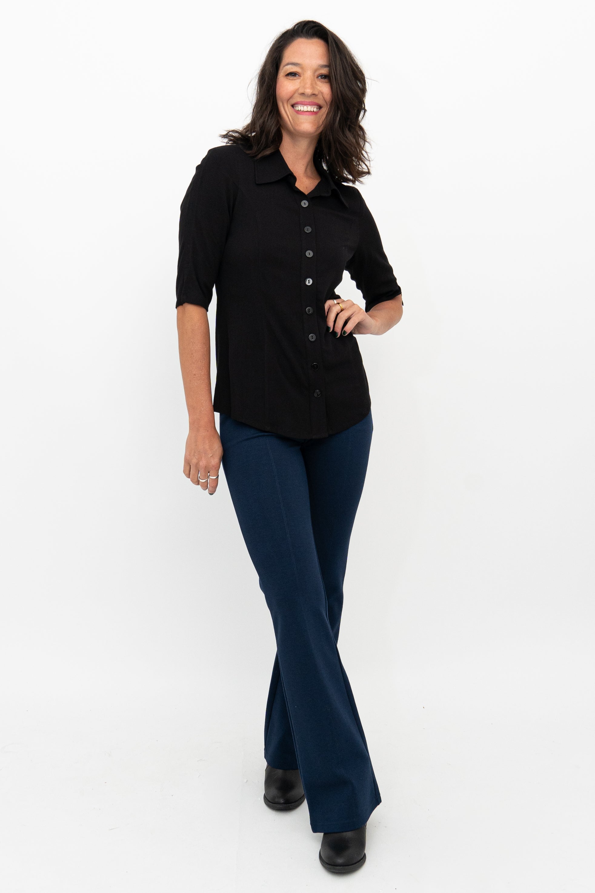 Premium Daya Pant for Women - Soft Modal Fabric in Indigo Blue - Perfect for Yoga, Lounge & Casual Wear