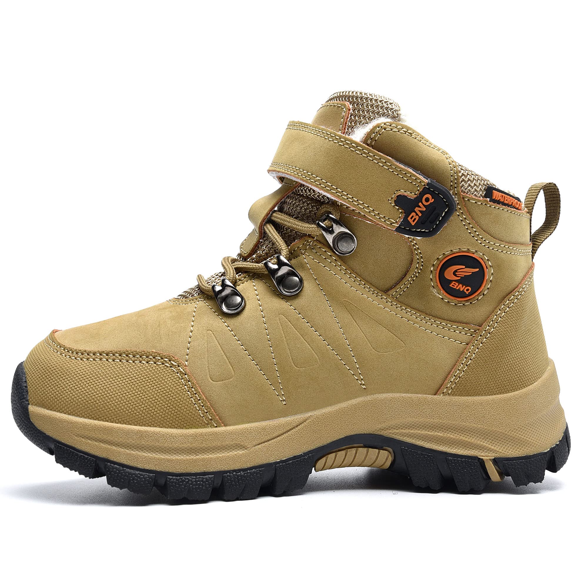 Gyeice Waterproof Winter Snow Boots for Kids - Boys & Girls Non-Slip Outdoor Hiking Shoes with Warm Insulation (Toddler/Little Kid/Big Kid) - Perfect for Snow Play, School & Winter Adventures
