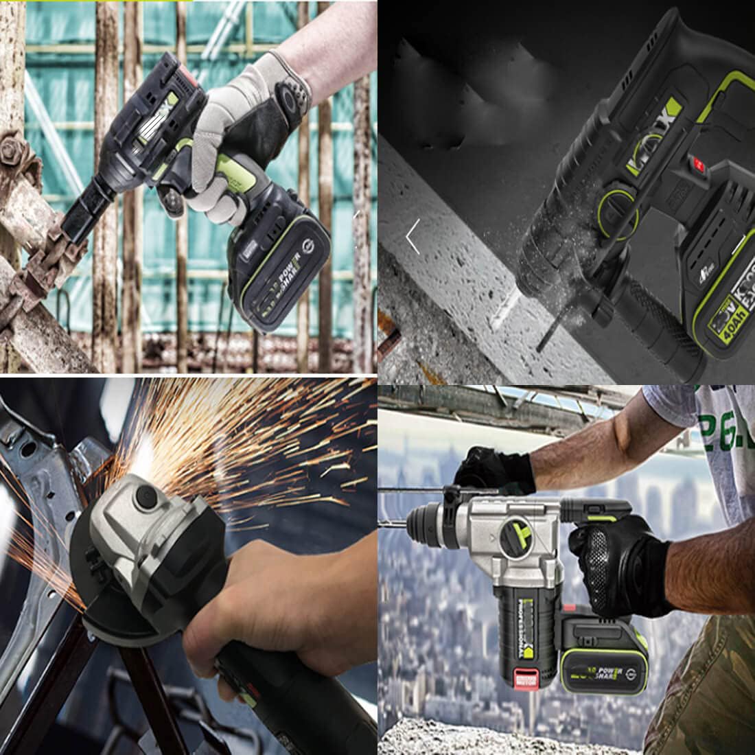WA3747 Dual Fast Charger Replacement for Worx WA3747 40V Portable Charger - Compatible with Worx 40V Battery WA3580 WG180 WG580 WG280 WG380 - Fast Charging for Power Tools & Lithium Batteries - Perfect for Home DIY, Construction & Outdoor Projects