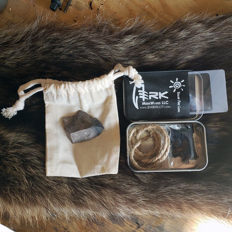 EmberLit Flint and Steel Fire Starter Kit - Waterproof Survival Tinder Box for Camping, Hiking & Emergency Preparedness