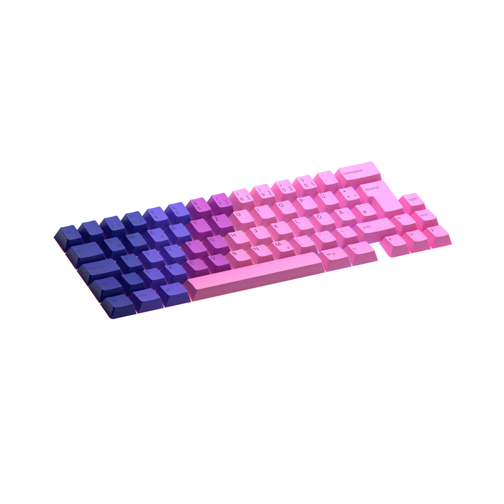 Nebula DE Keycaps for Mechanical Keyboards - Custom Gaming & Typing Keycaps for PC, Mac, Laptop (Perfect for Gamers, Programmers & Enthusiasts)
