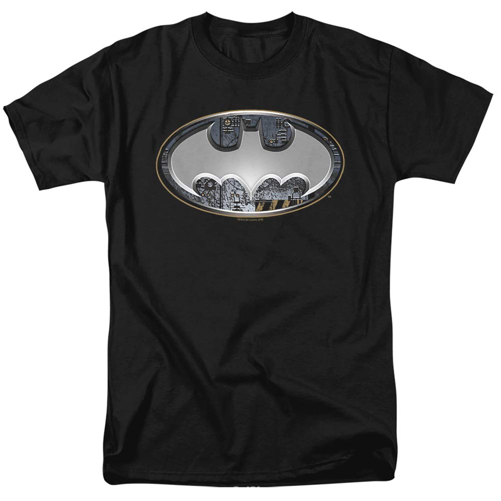 Batman Steel Wall Shield Graphic T-Shirt for Men & Women - Superhero Unisex Tee for Cosplay, Casual Wear & Comic Con