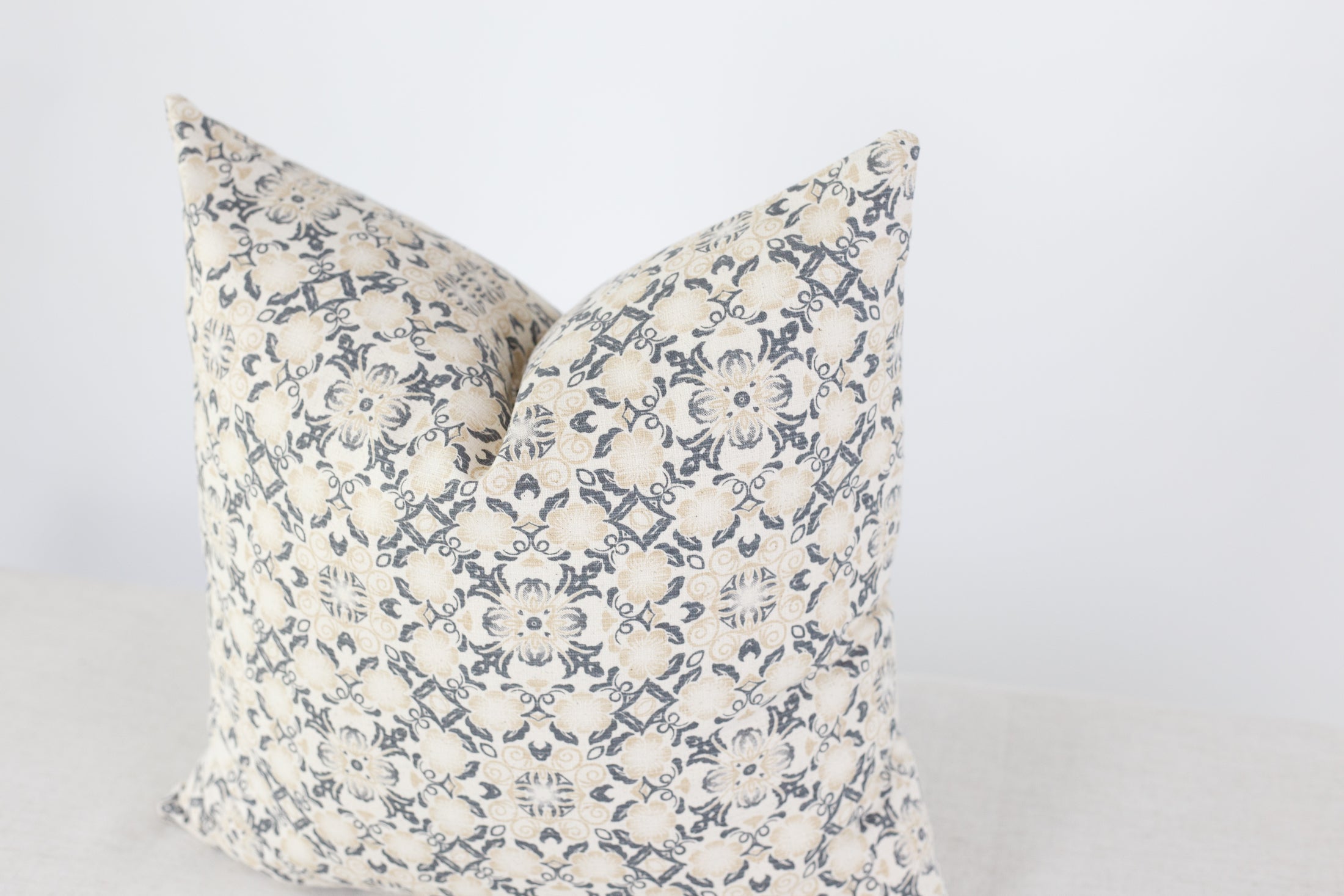 Marlee Floral Pillow Cover - Decorative Cushion Case for Sofa, Bed, Living Room - Soft Cotton Home Decor