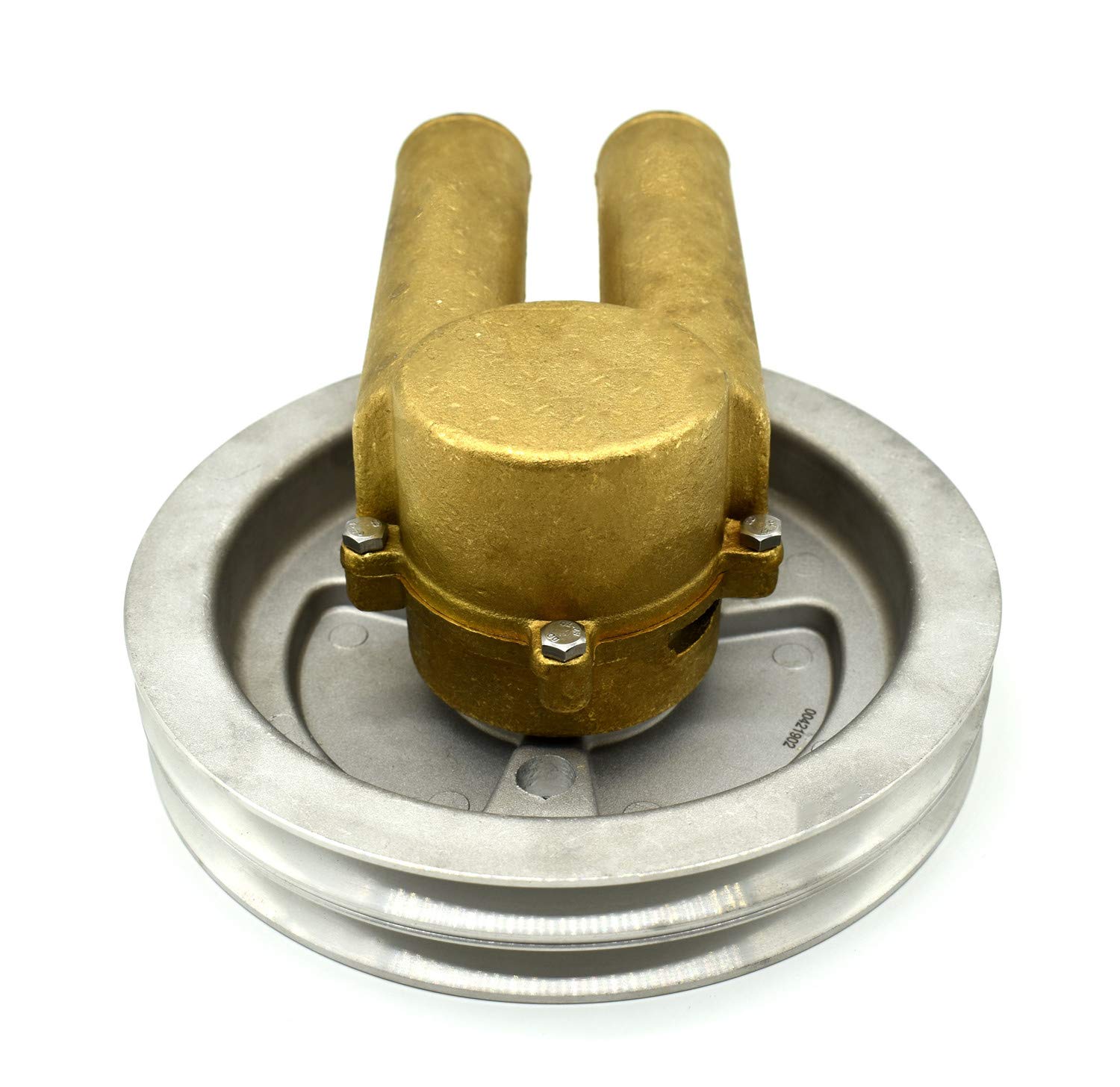 Volvo Penta Sea Water Pump Replacement 21214596 - Compatible with 4.3L, 5.0L & 5.7L Engines - Fits Belt Pulley System - Replaces OEM 21214596 & 3858229 - Perfect for Marine Engine Cooling & Boat Maintenance