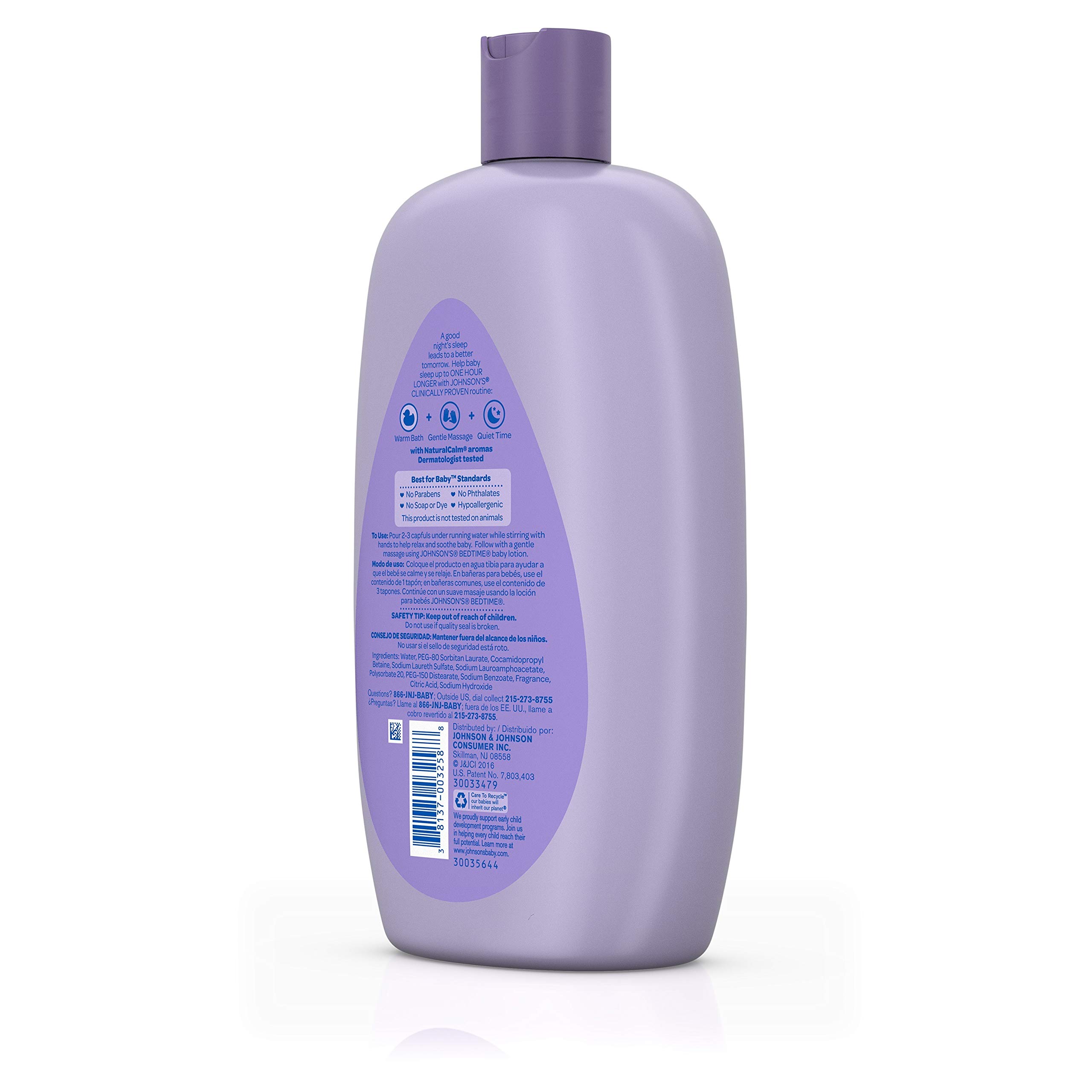 Johnson's Bedtime Baby Bath & Body Wash - 28 Oz | Soothing Lavender Scent for Relaxing Nighttime Routine | Gentle Formula for Newborns & Toddlers | Perfect for Calming Baths Before Sleep