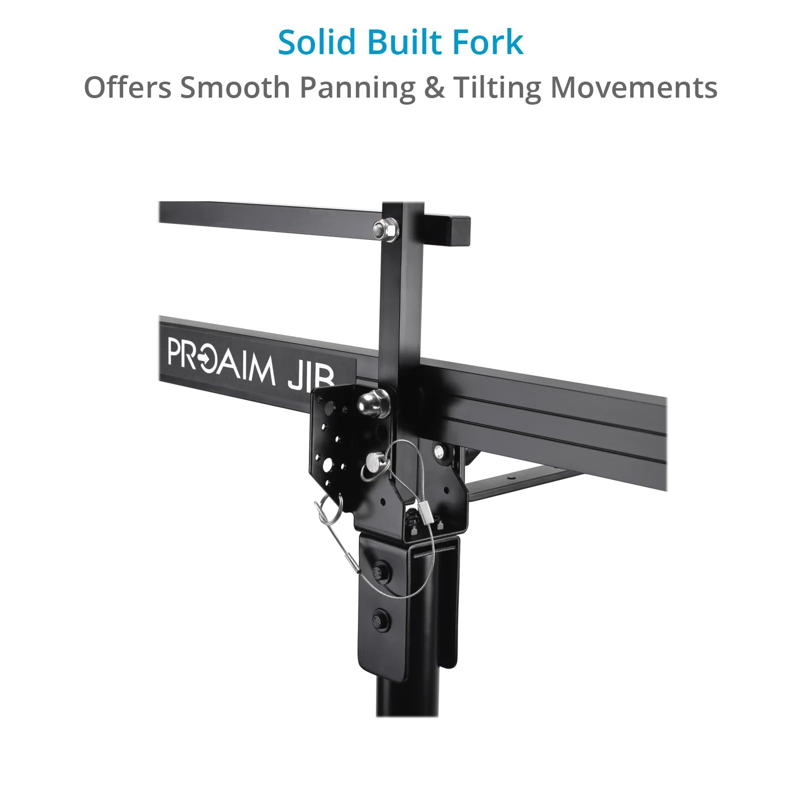 PROAIM 12ft Professional Camera Crane Jib with Heavy Duty Stand - Compatible with DSLR, Mirrorless, Video Cameras up to 8kg/17.6lbs - Perfect for Film Making, YouTube Videos & Event Photography (P-12-JS)