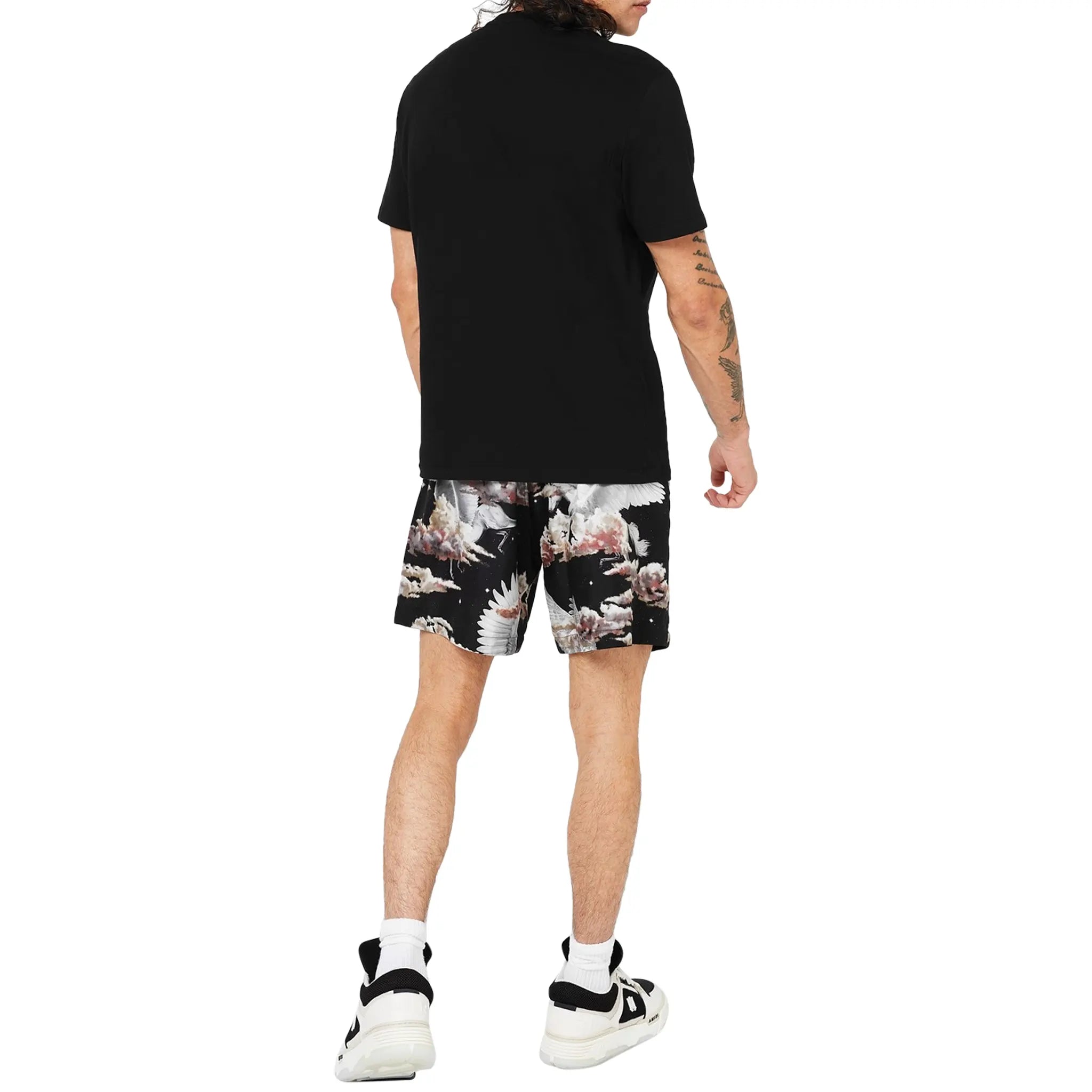 Amiri Pegasus Script Logo Black T-Shirt for Men - Stylish Graphic Tee for Casual Wear & Street Fashion