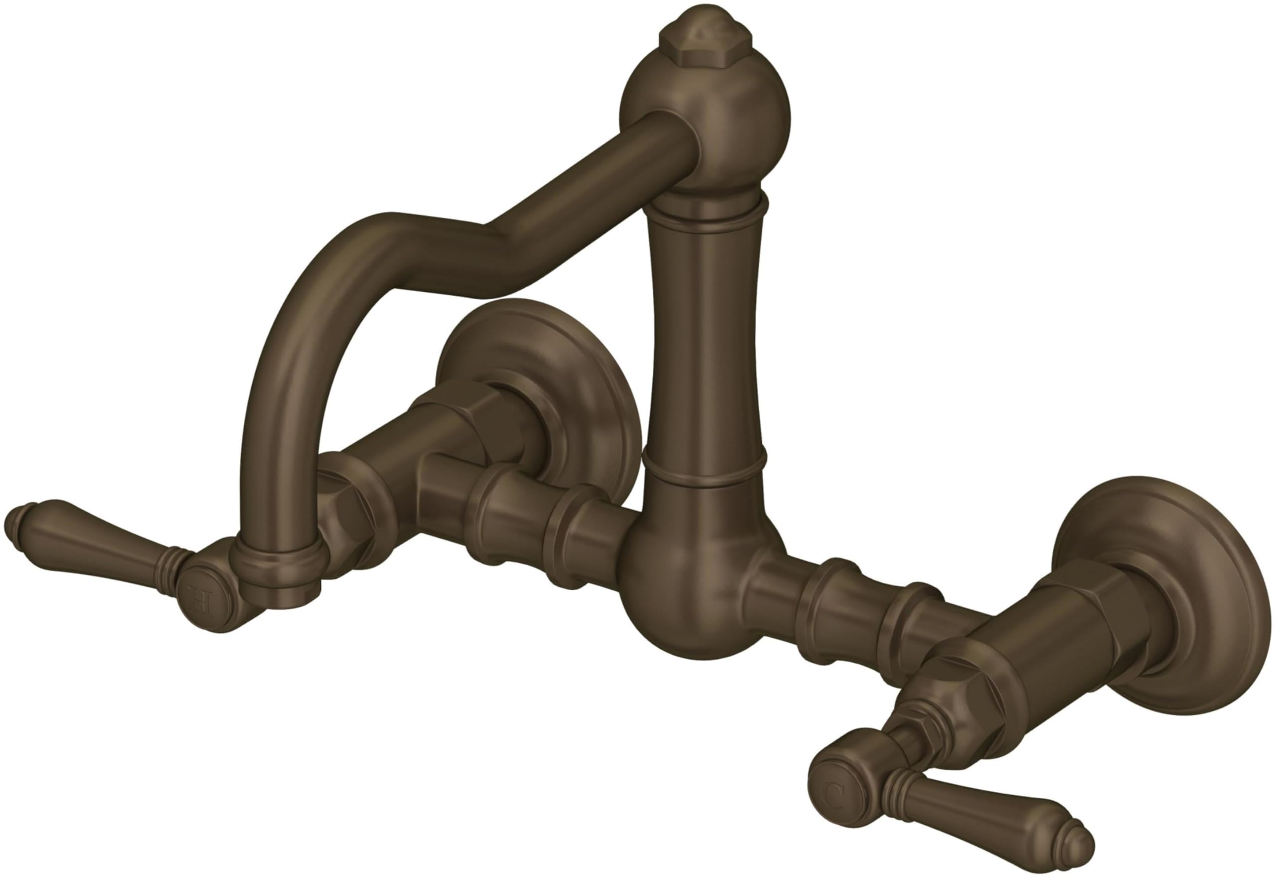 ROHL A1456LMTCB-2 Tuscan Brass Kitchen Faucet - High-Quality Pull-Down Sprayer for Modern Farmhouse & Traditional Kitchens