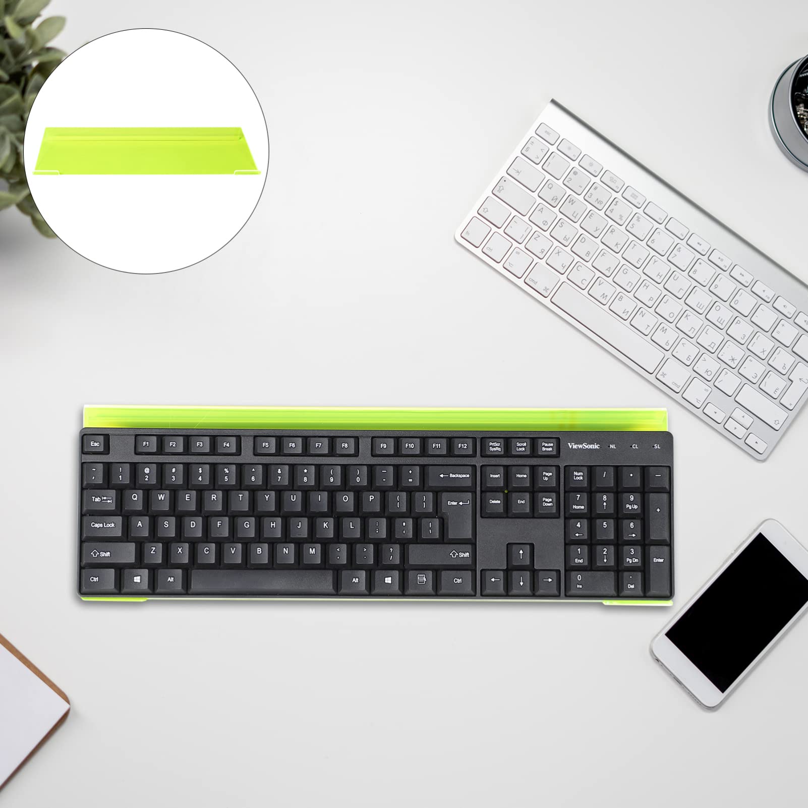 Ergonomic Keyboard Stand for Desk - Adjustable Computer Keyboard Riser with Non-Slip Base for Comfortable Typing | Perfect for Office Workstations, Gaming Setups & Home Desks