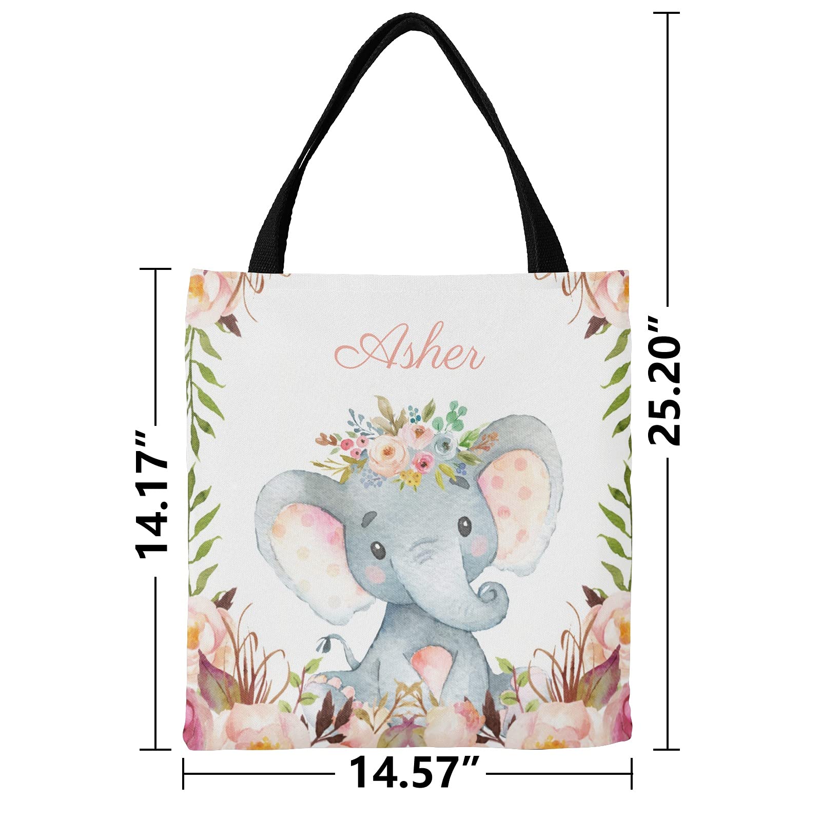 Personalized Mermaid Canvas Tote Bags - Eco-Friendly Reusable Shopping Bags for Women, Beach, Travel & School | Cute Gift Idea for Mermaid Lovers