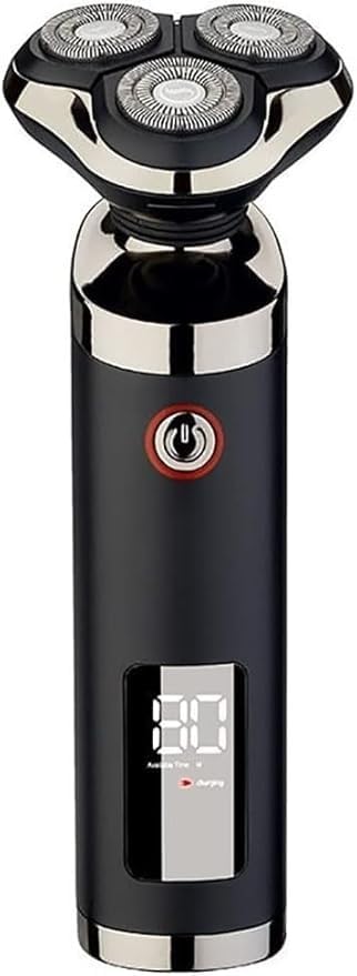 Men's Electric Razor with Digital Display - USB Rechargeable Wet/Dry Beard Trimmer & Body Shaver for Smooth Shaving at Home or Travel