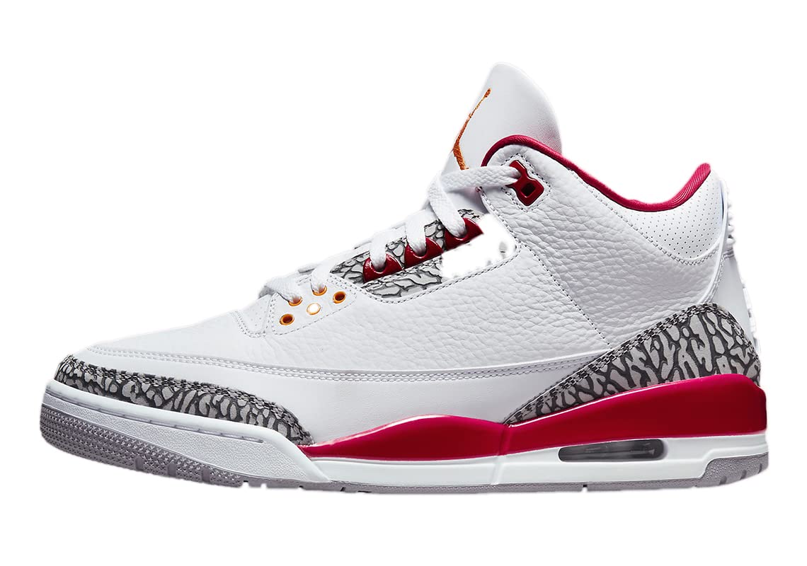Jordan Men's Air 3 Retro Basketball Shoes CT8532-126 Cardinal Red - Size 11 | Classic Sneakers for Streetwear & Basketball Performance