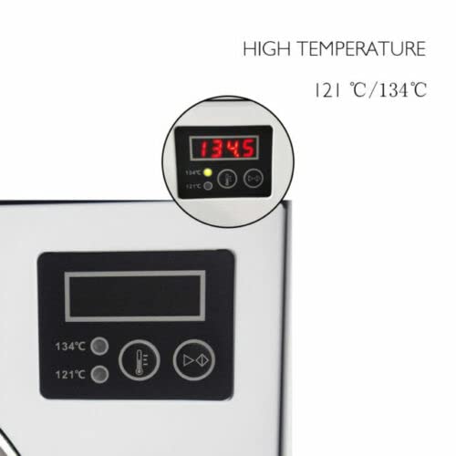 18L Lab Autoclave Steam Sterilizer - E218 Medical Equipment for Dental, Hospital & Laboratory Use | High-Pressure Sterilization Device for Instruments, Glassware & Surgical Tools
