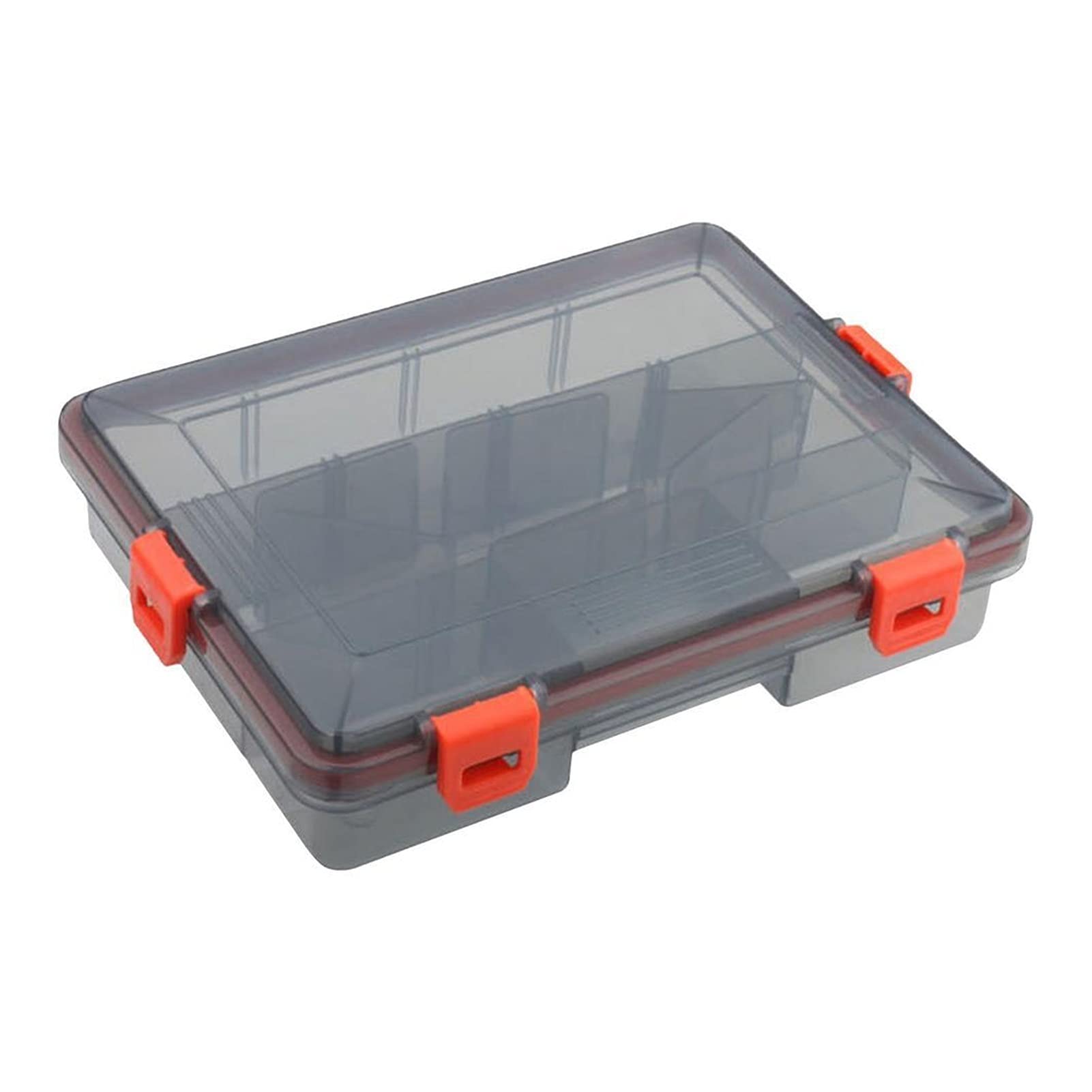 YUXI8541NO Detachable Single Layer Fishing Tackle Box - Portable Bait Storage Organizer for Fishing Gear & Accessories | Ideal for Freshwater, Saltwater, and Ice Fishing Trips